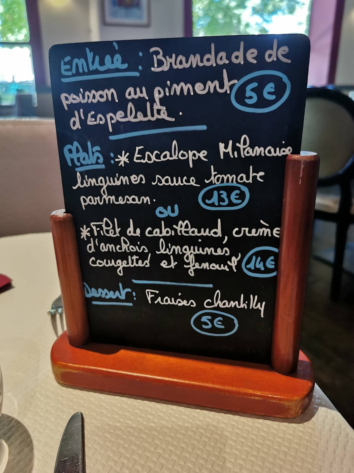 Menu de Ever'in