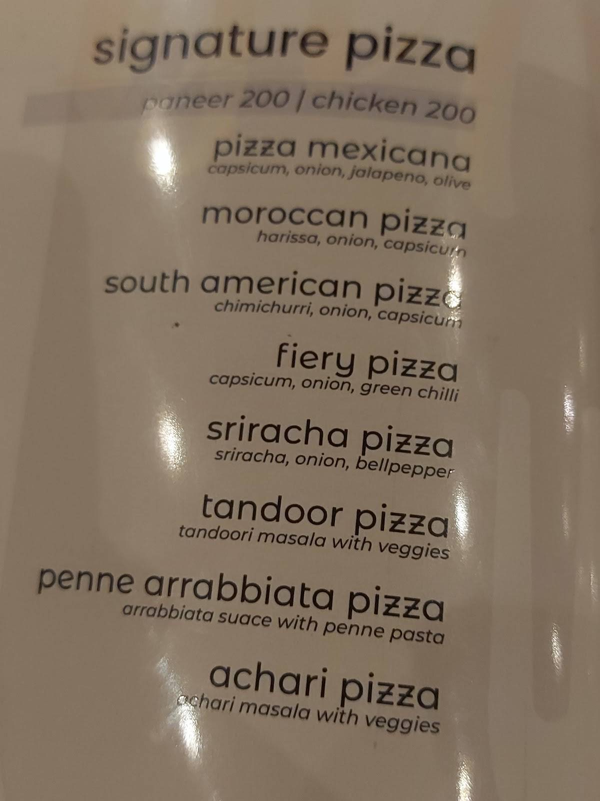 Cafe Nirvana:The Rooftop Restaurant menu