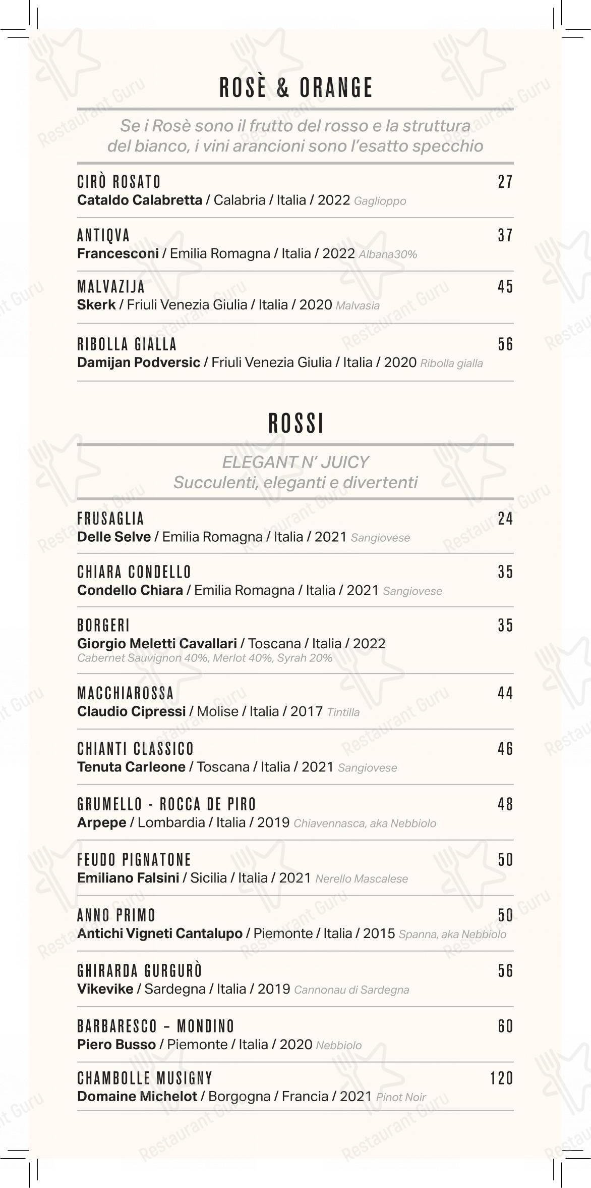菜单 per NoMi al DuoMo in Rimini