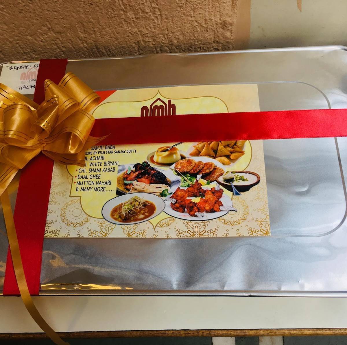 Noor Mohammadi Hotel menu