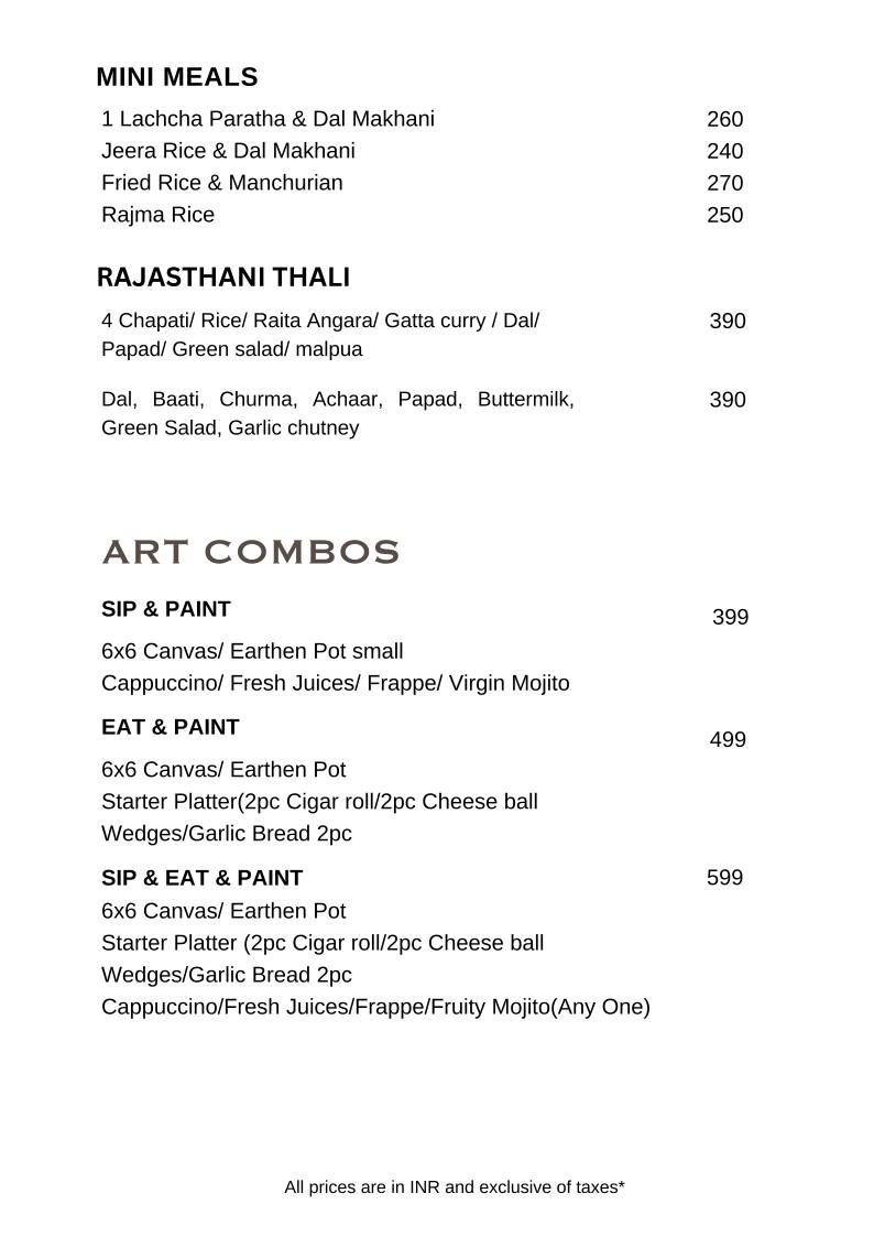 Nutmeg cafe pushkar menu