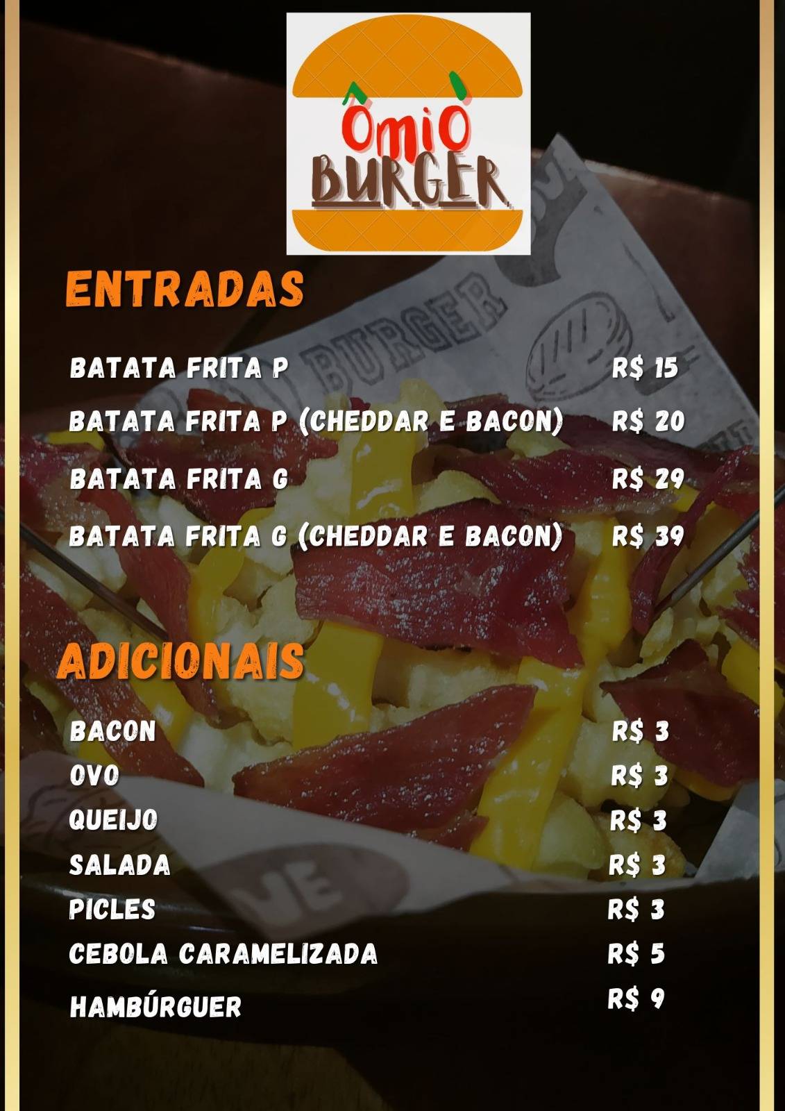 Ô Mió Burger cardápio