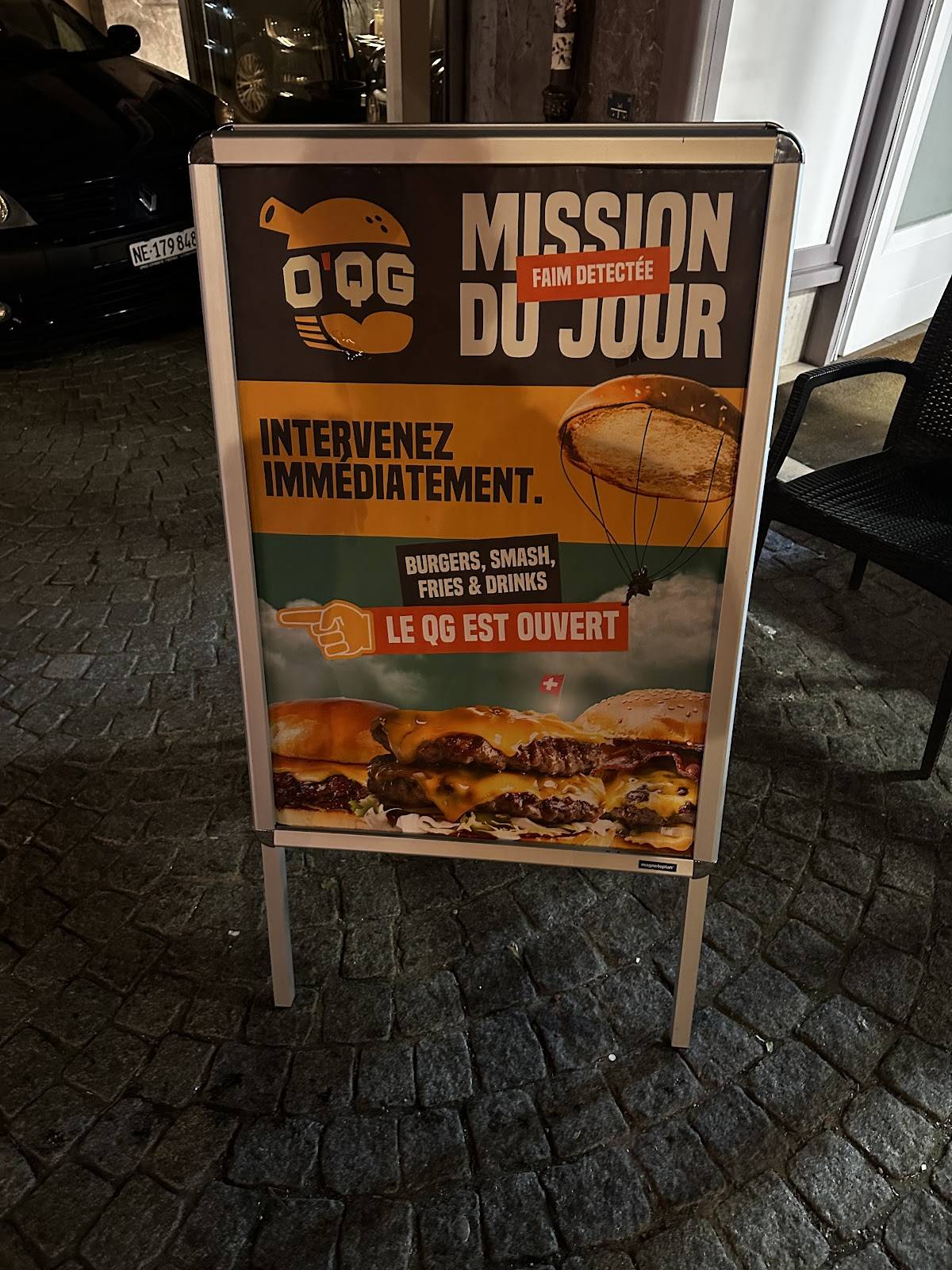 Menu di O'QG Burger Neuchâtel 