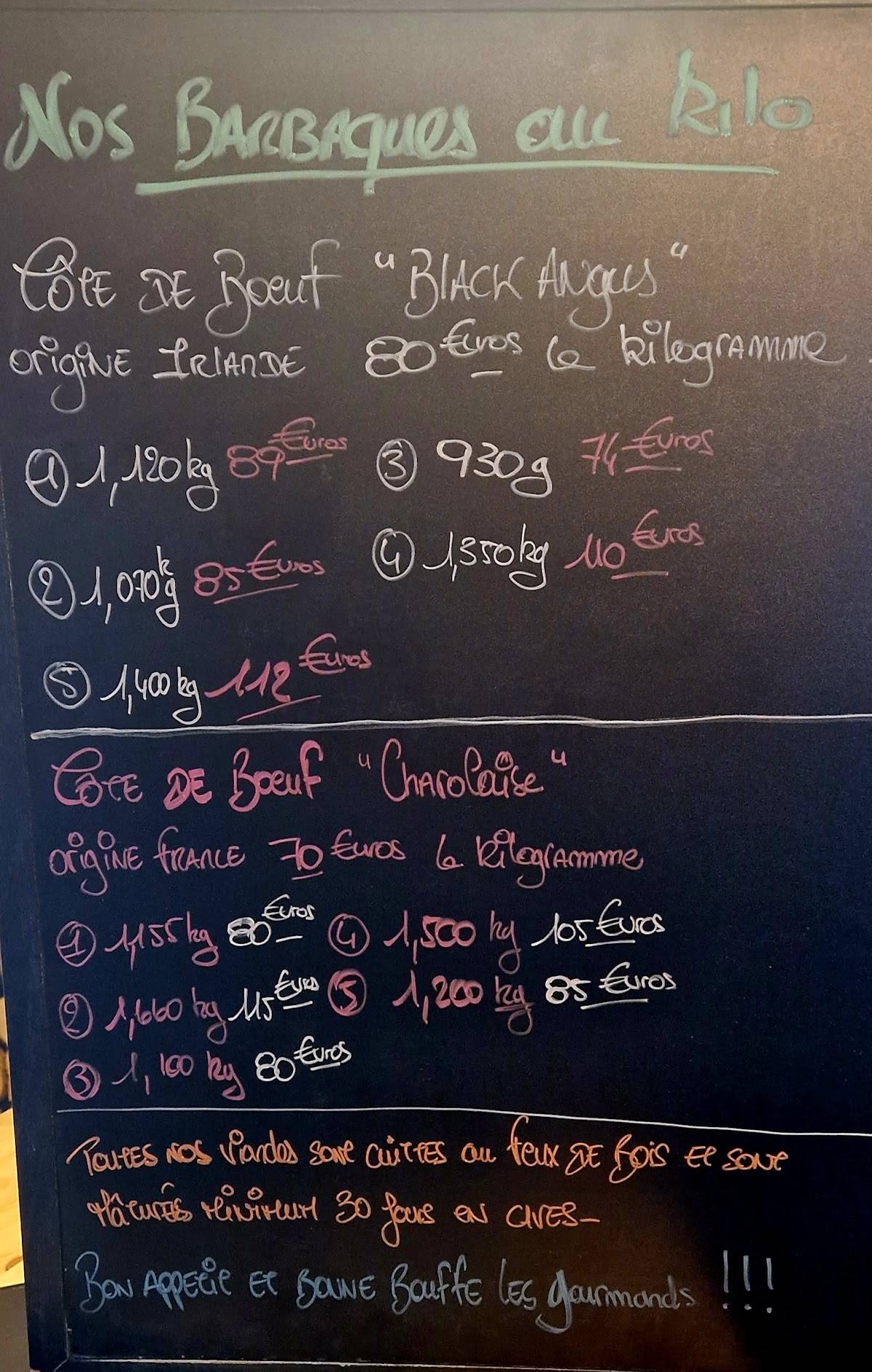 Menu au La Bonne Bouffe 65 restaurant, Odos