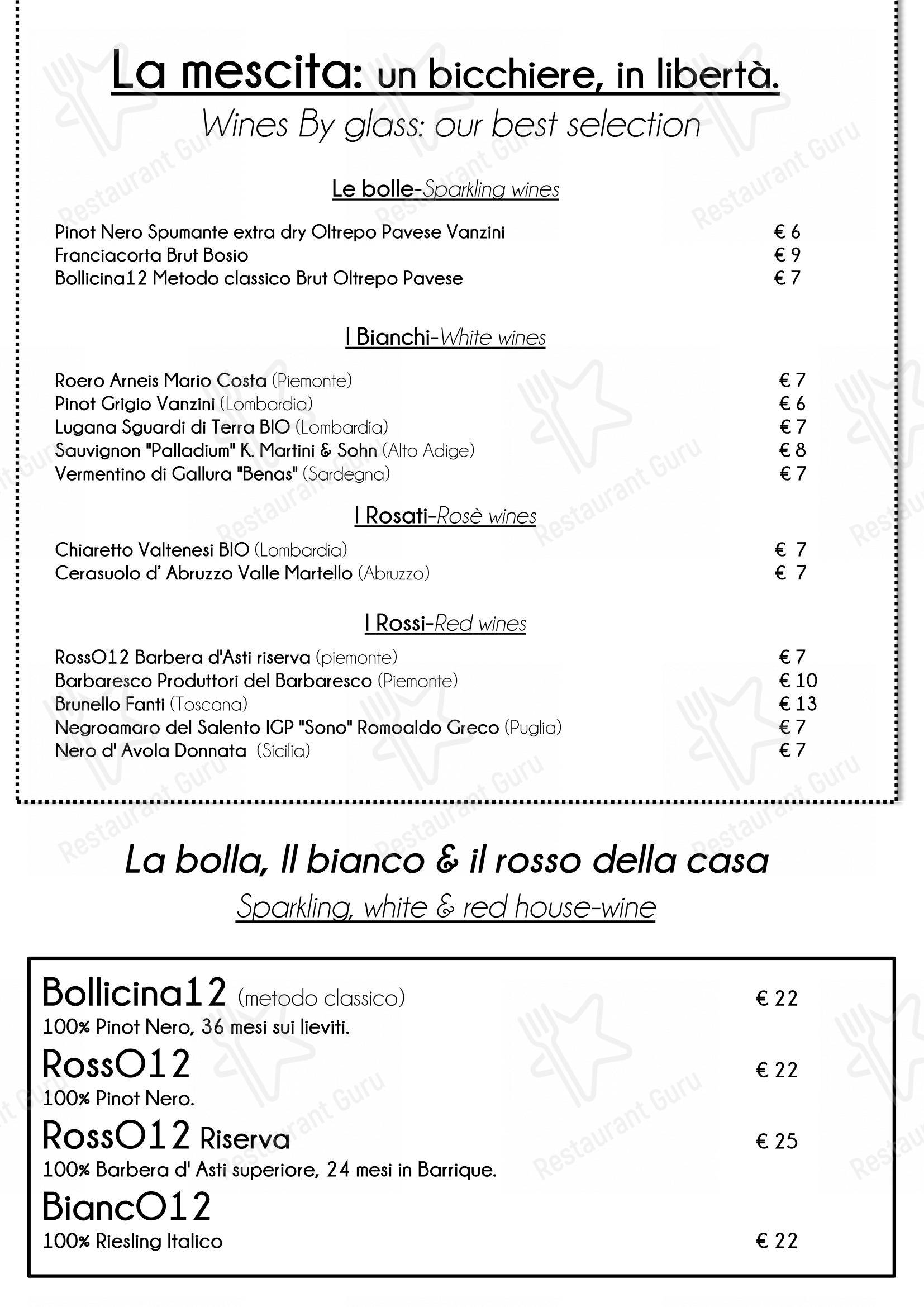 菜单 per Ristorante Officina 12 pizzeria