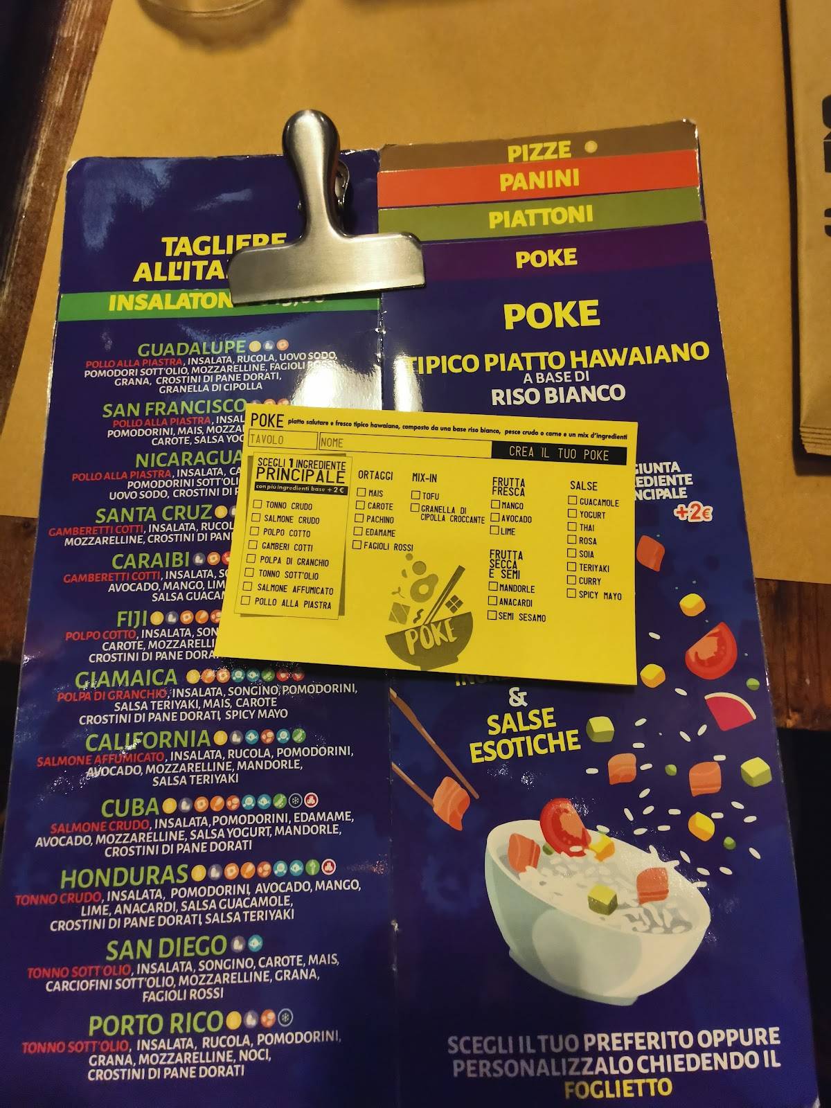 Menu di Officine Miccetta 