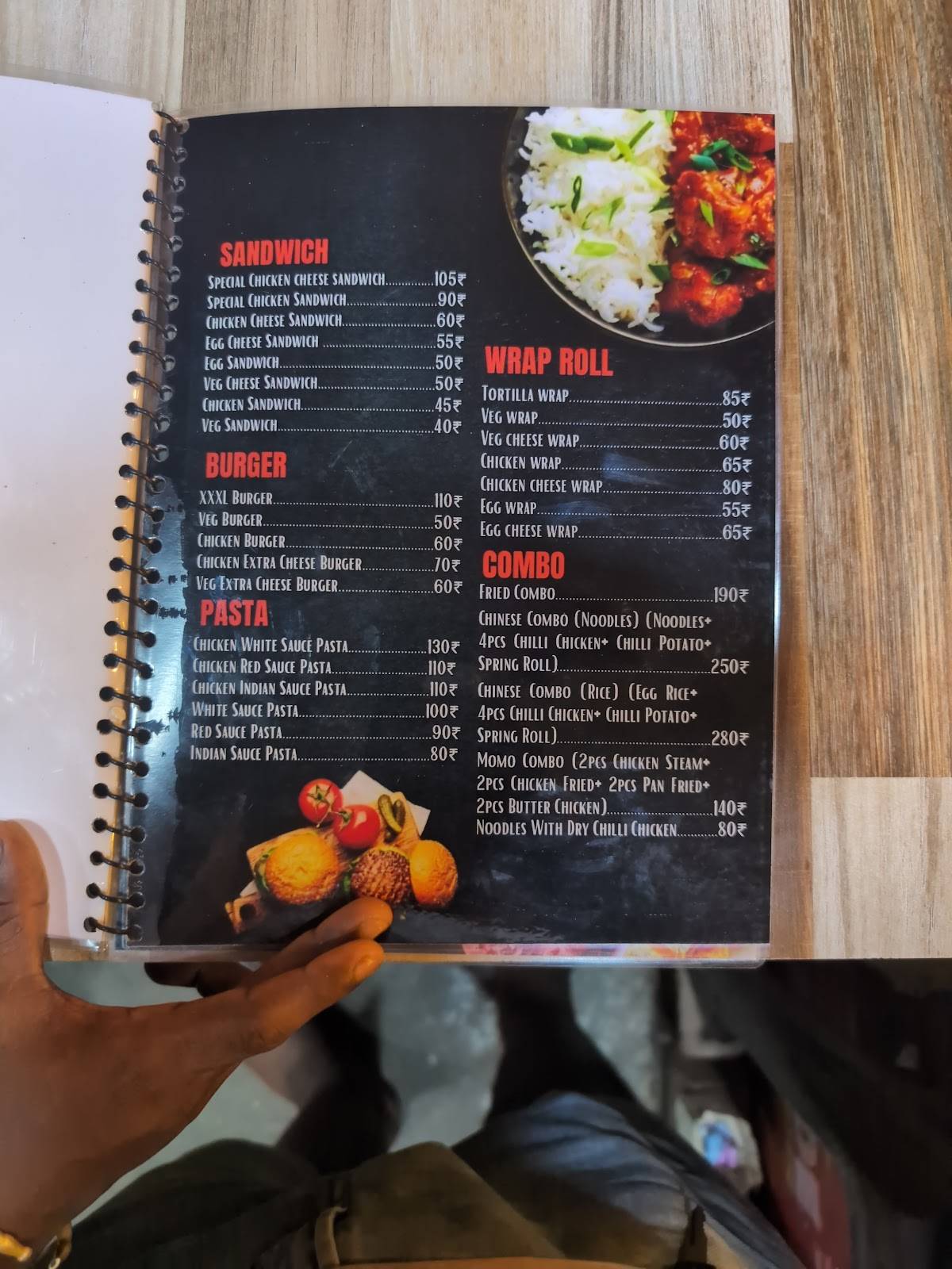 Offside Cafe menu