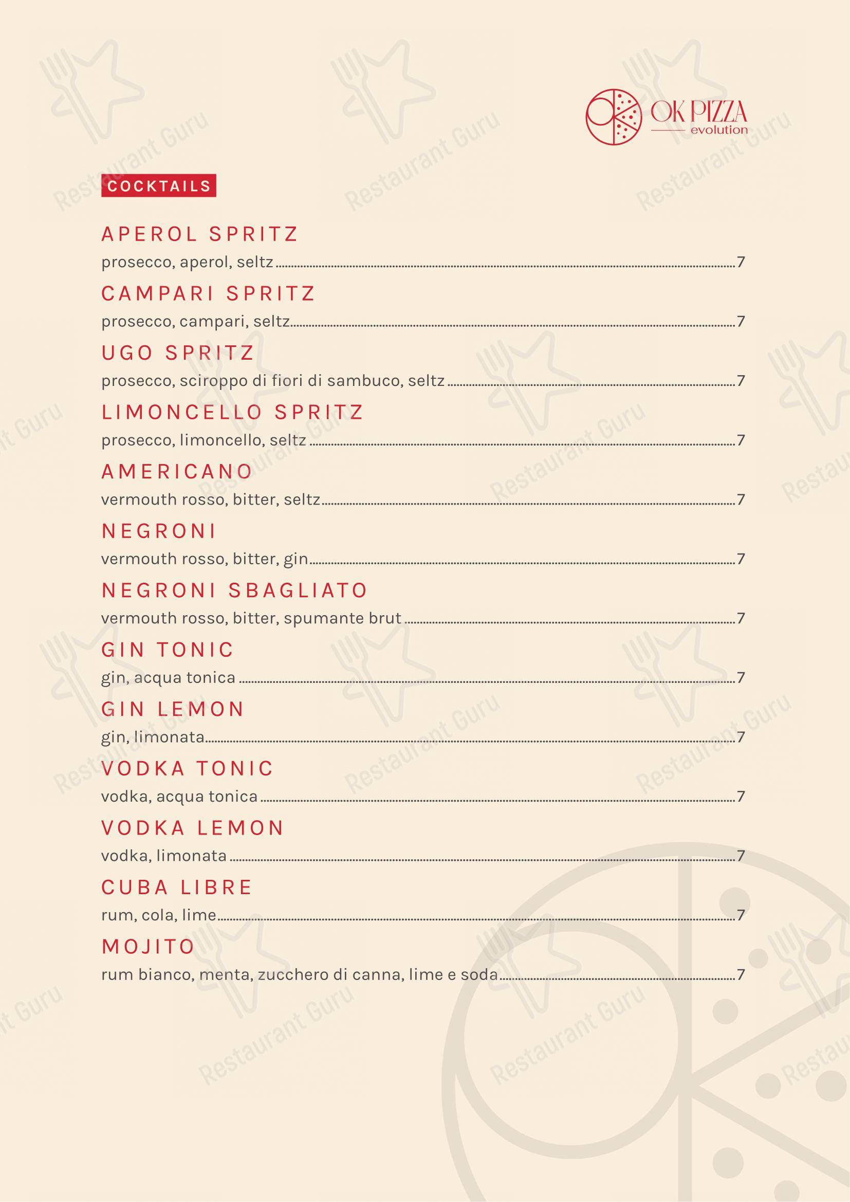 Menu per Ok Pizza Evolution - Ristorante Pizzeria in Alghero