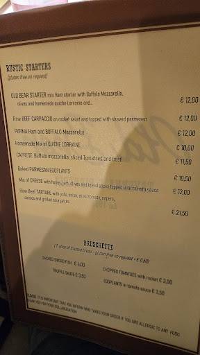 Menu di Old Bear 