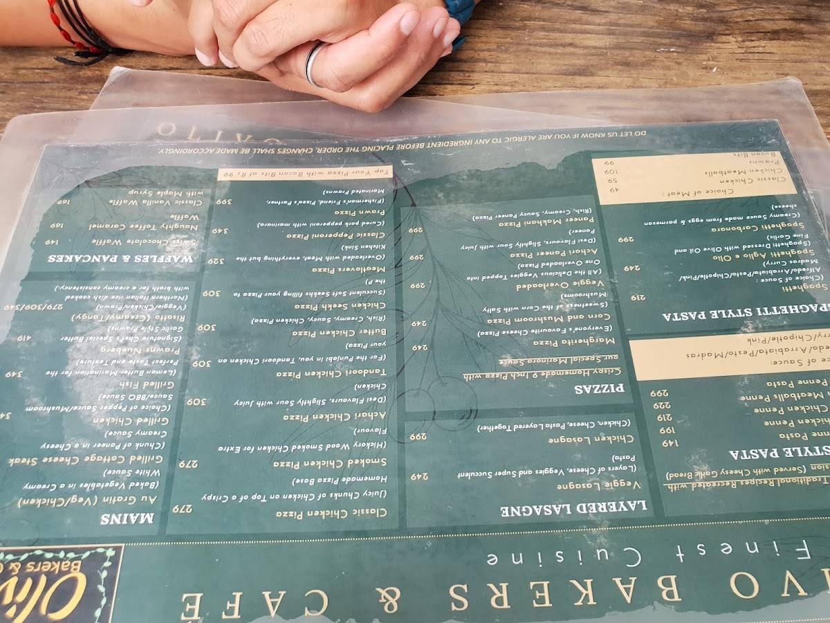Menu at Olivo Bakers & Café, Dehradun