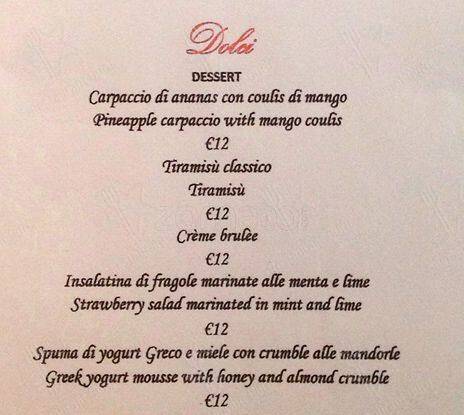 Menu di Oltremare 