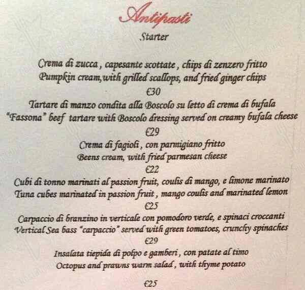 Menu di Oltremare 