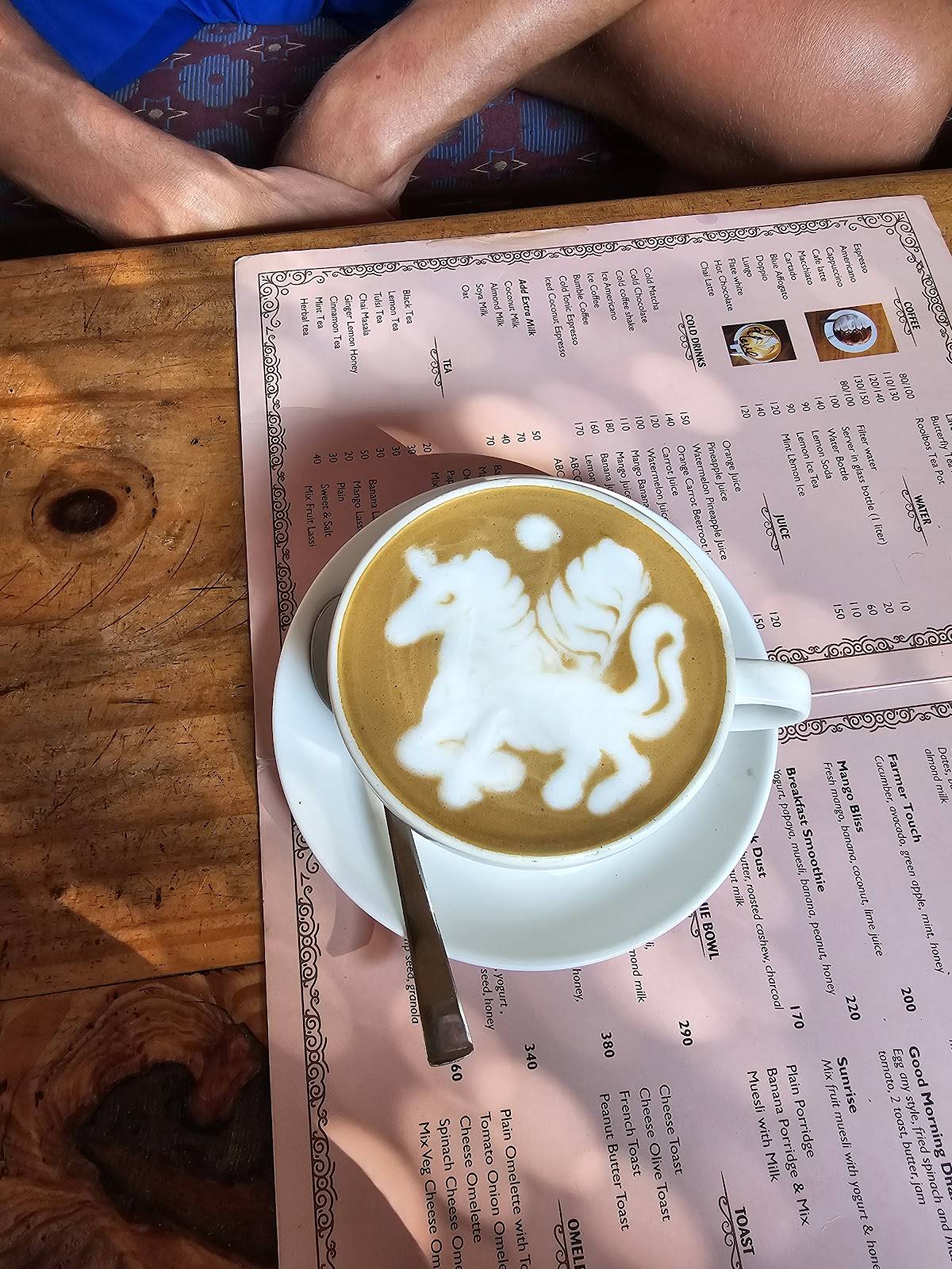 Open heart café menu