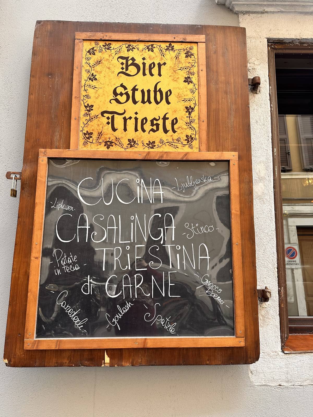 Menu di Osteria Bier Stube Trieste 