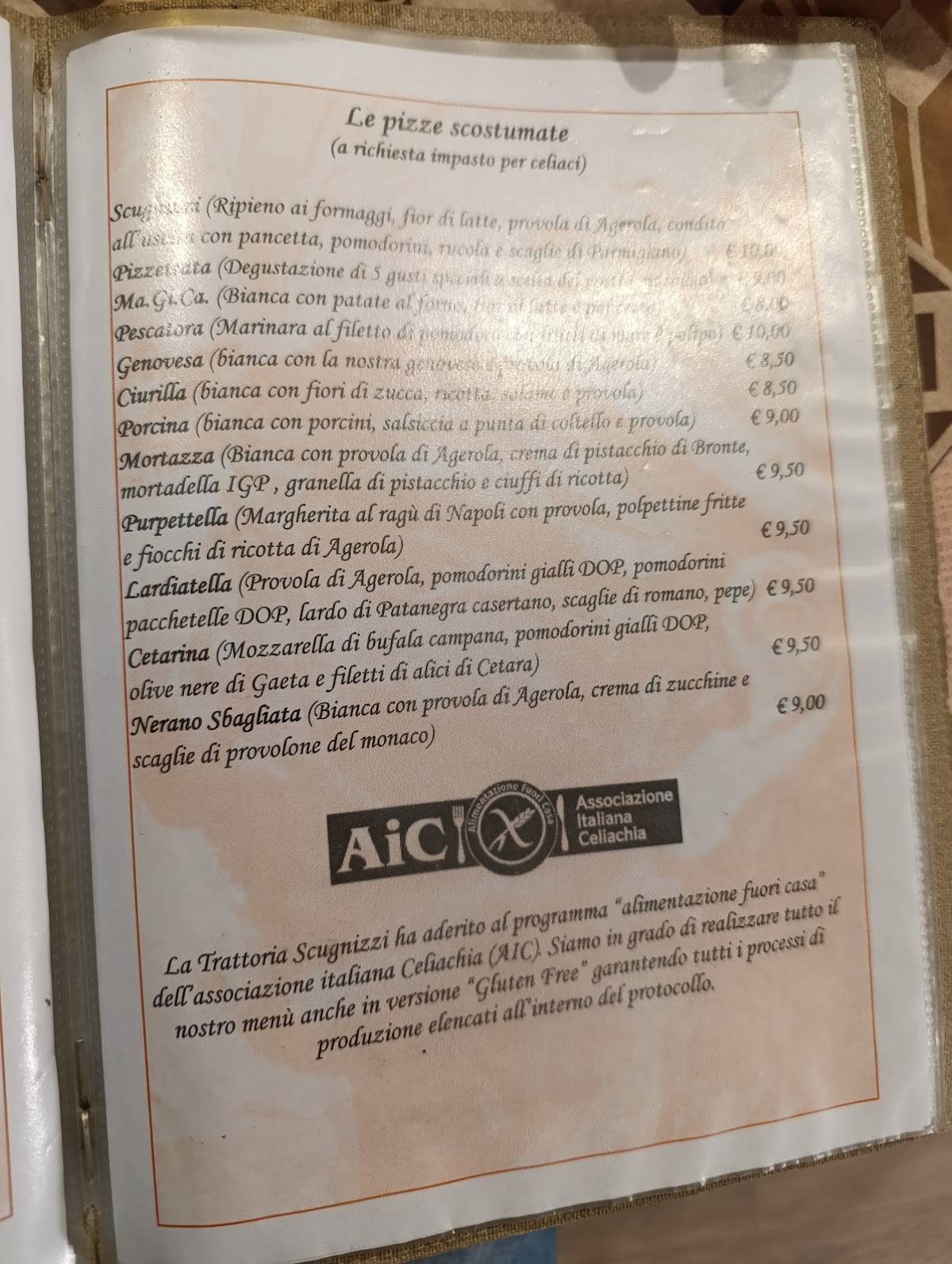 Menu di Osteria Scugnizzi - Ristorante Napoletano 