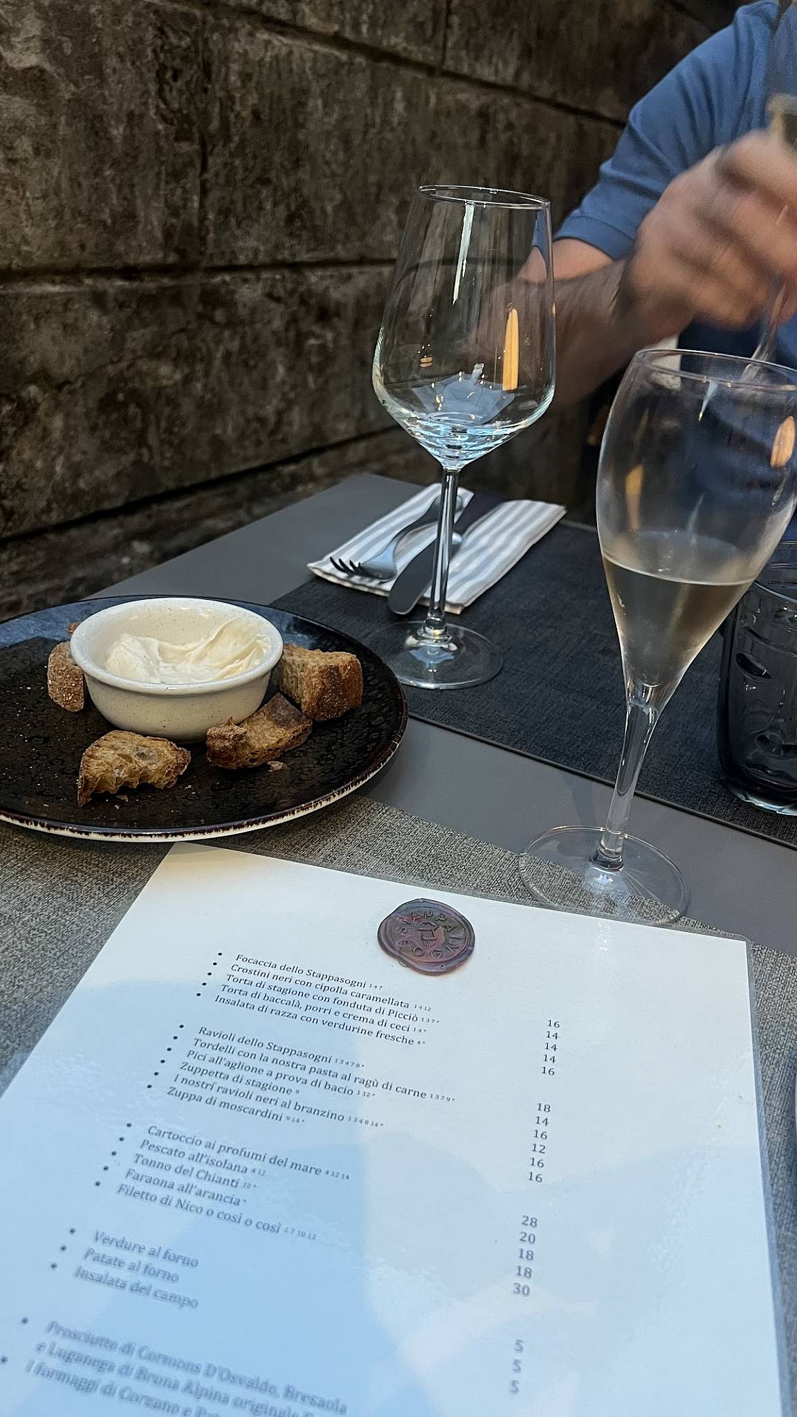 Menu di Osteria Stappasogni 