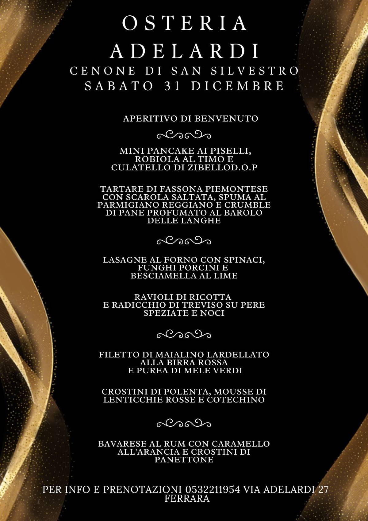 Menu di Osteria degli Adelardi 