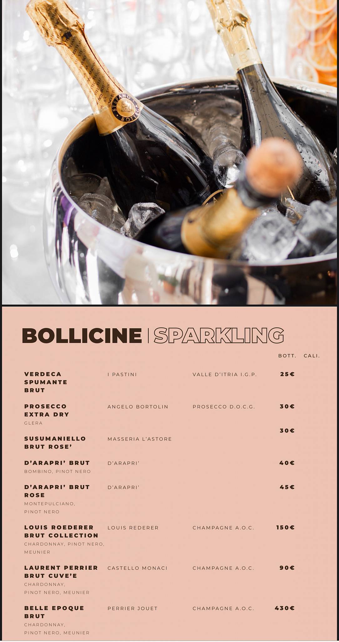 Menu di Pausa Cafè 