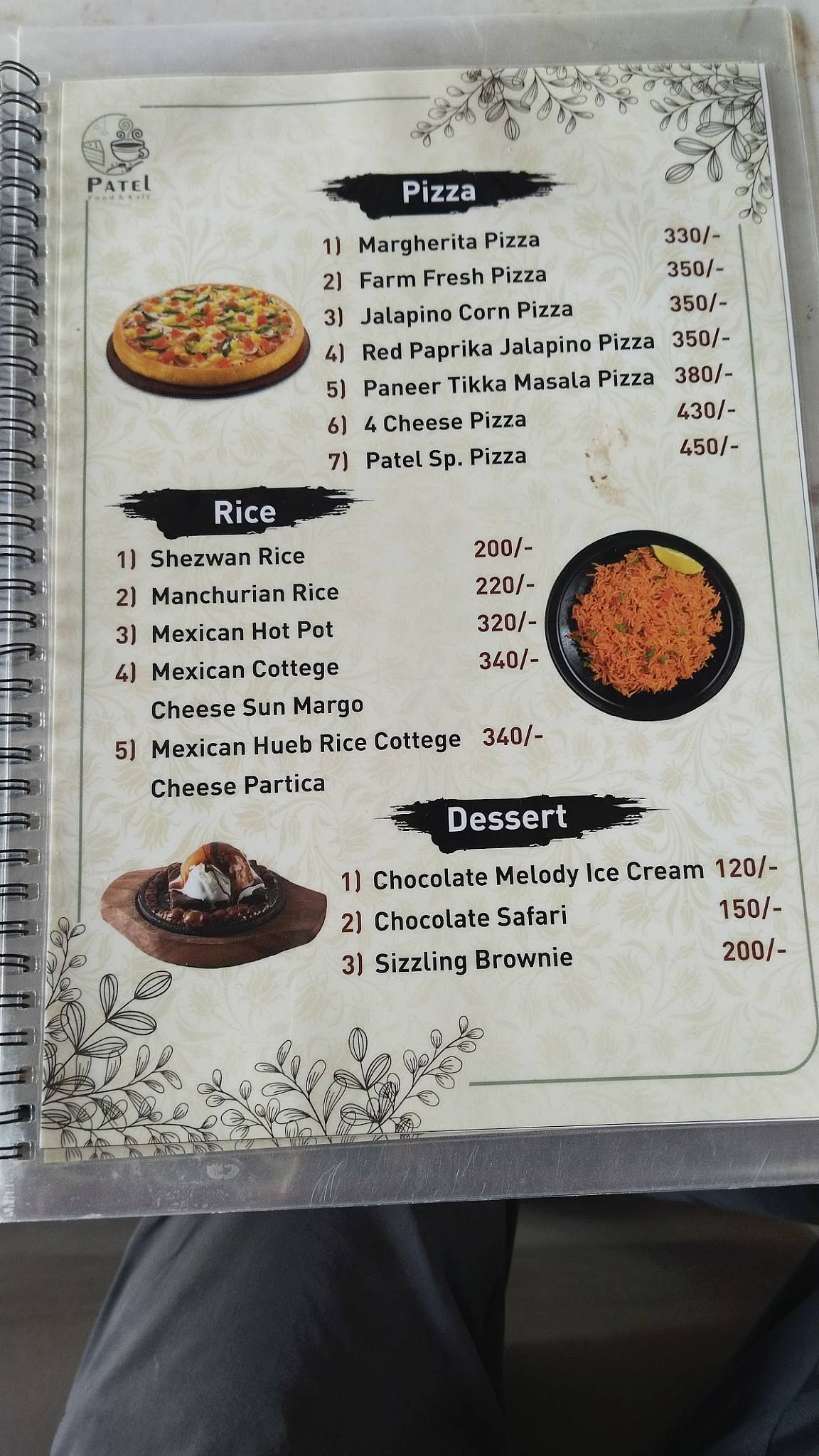 Mojilu Cafe menu