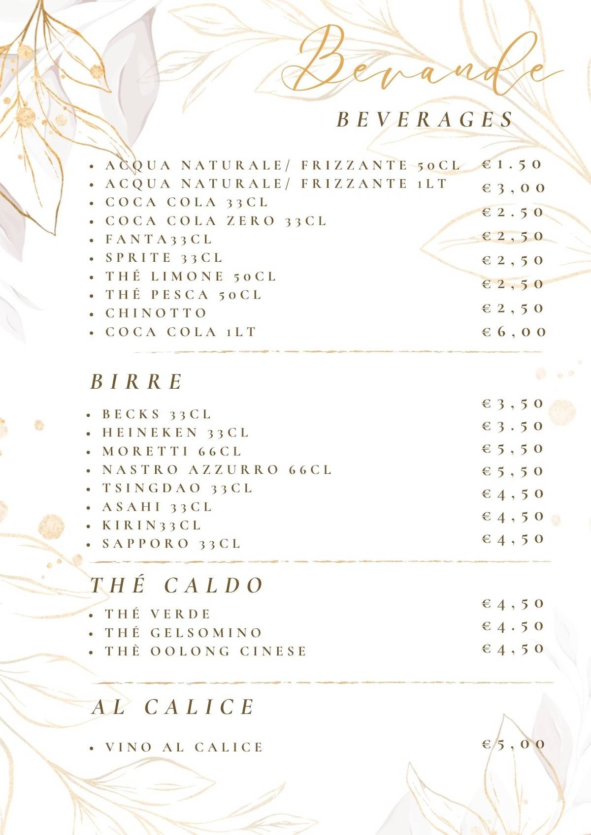Menu di Yoshi 
