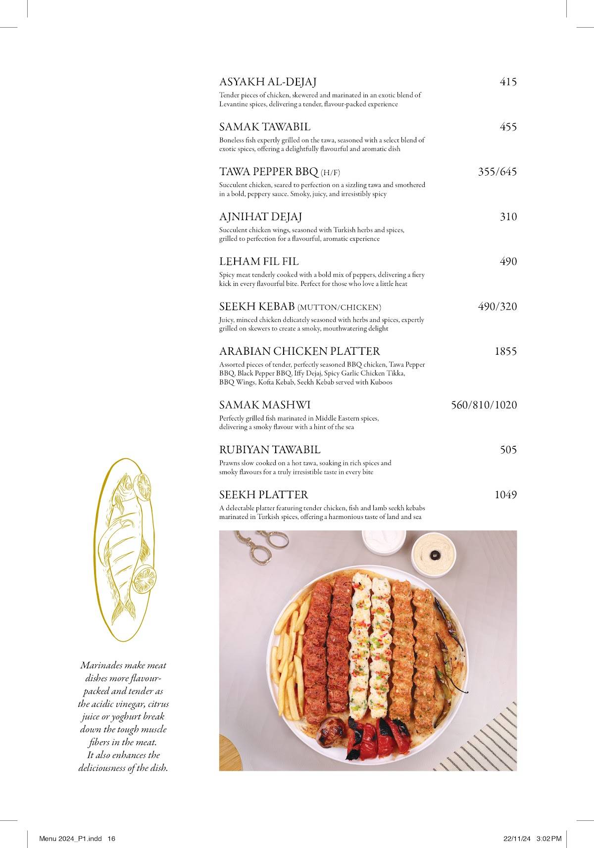 Palmshore Restaurant Ramapuram menu