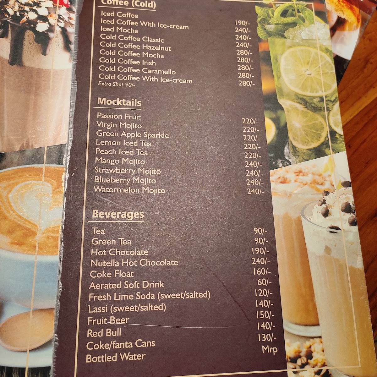 Kwality Cafe Panipat menu