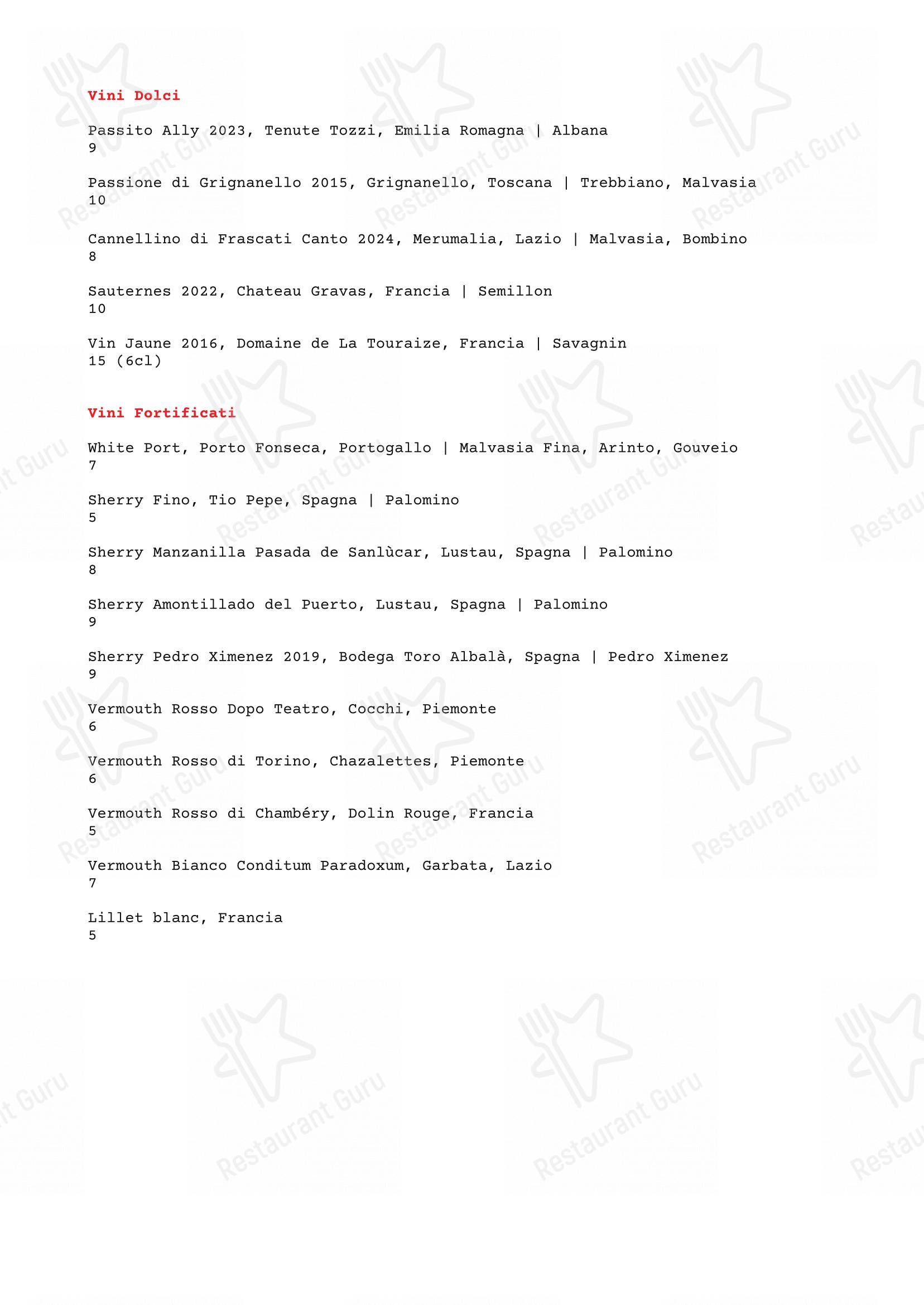Menu di Pastificio San Lorenzo - Основное меню