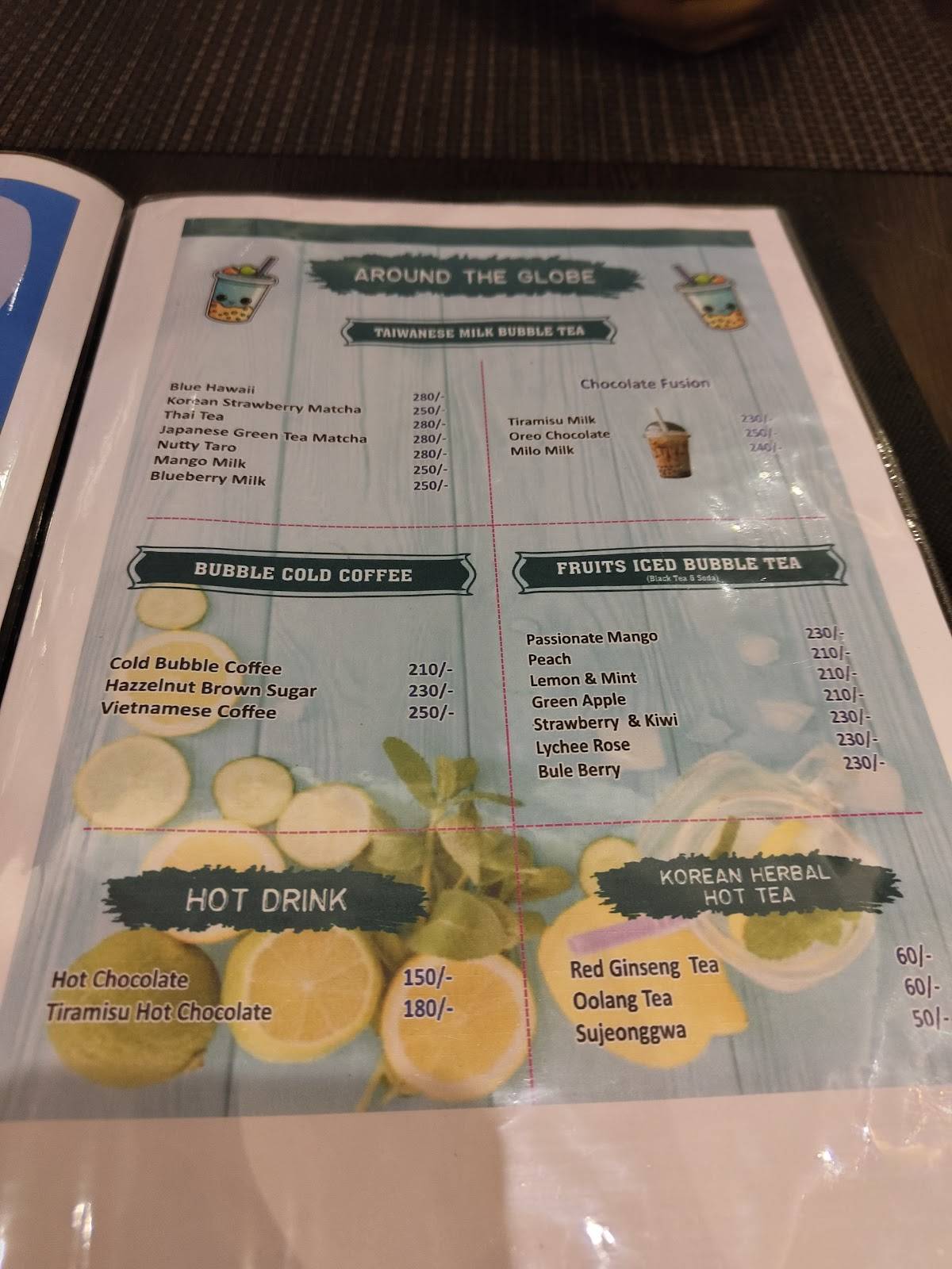 TaoBao Indo-Korean Cafe menu