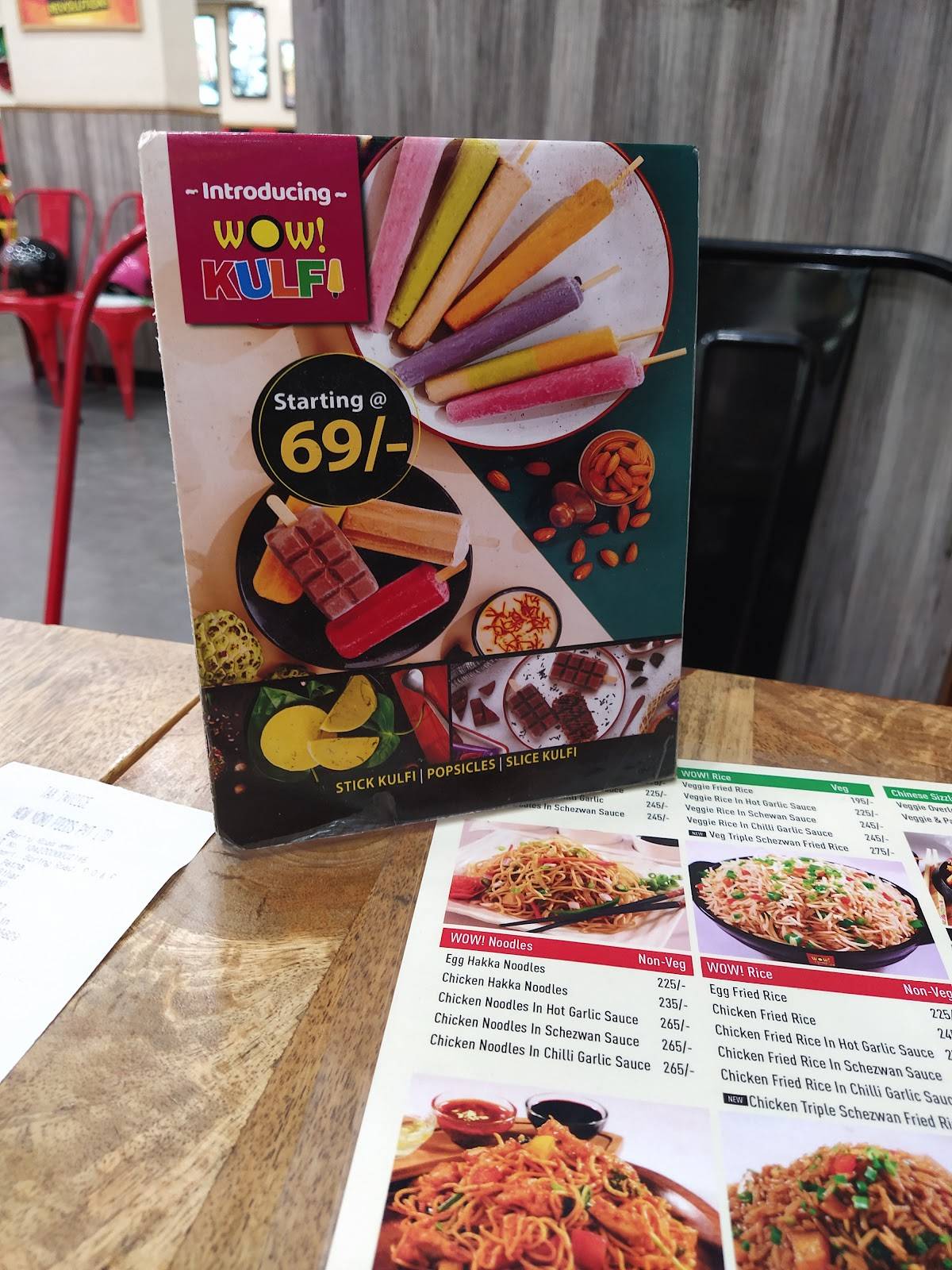 Wow! Momo menu