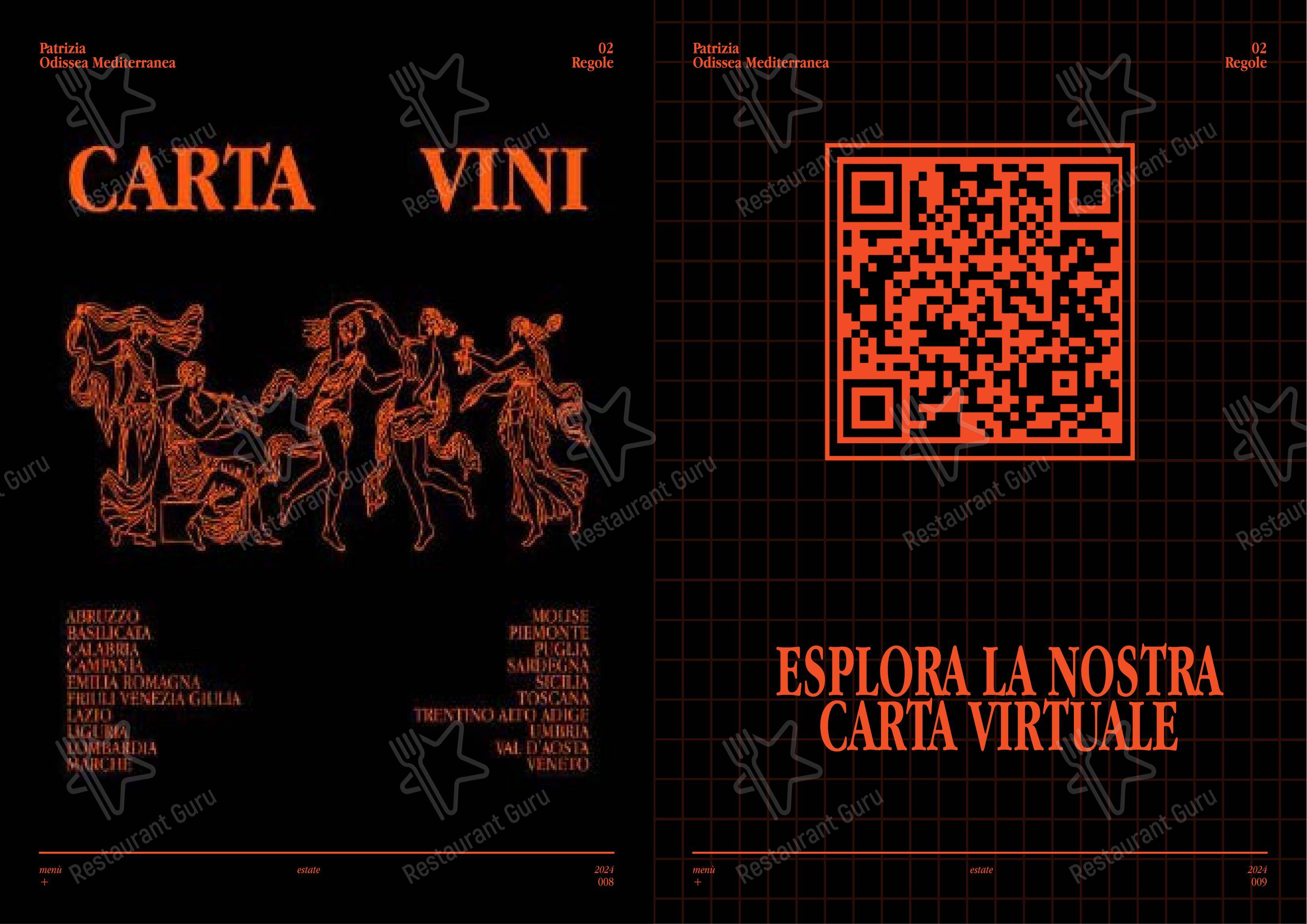菜单 per Patrizia ristorante