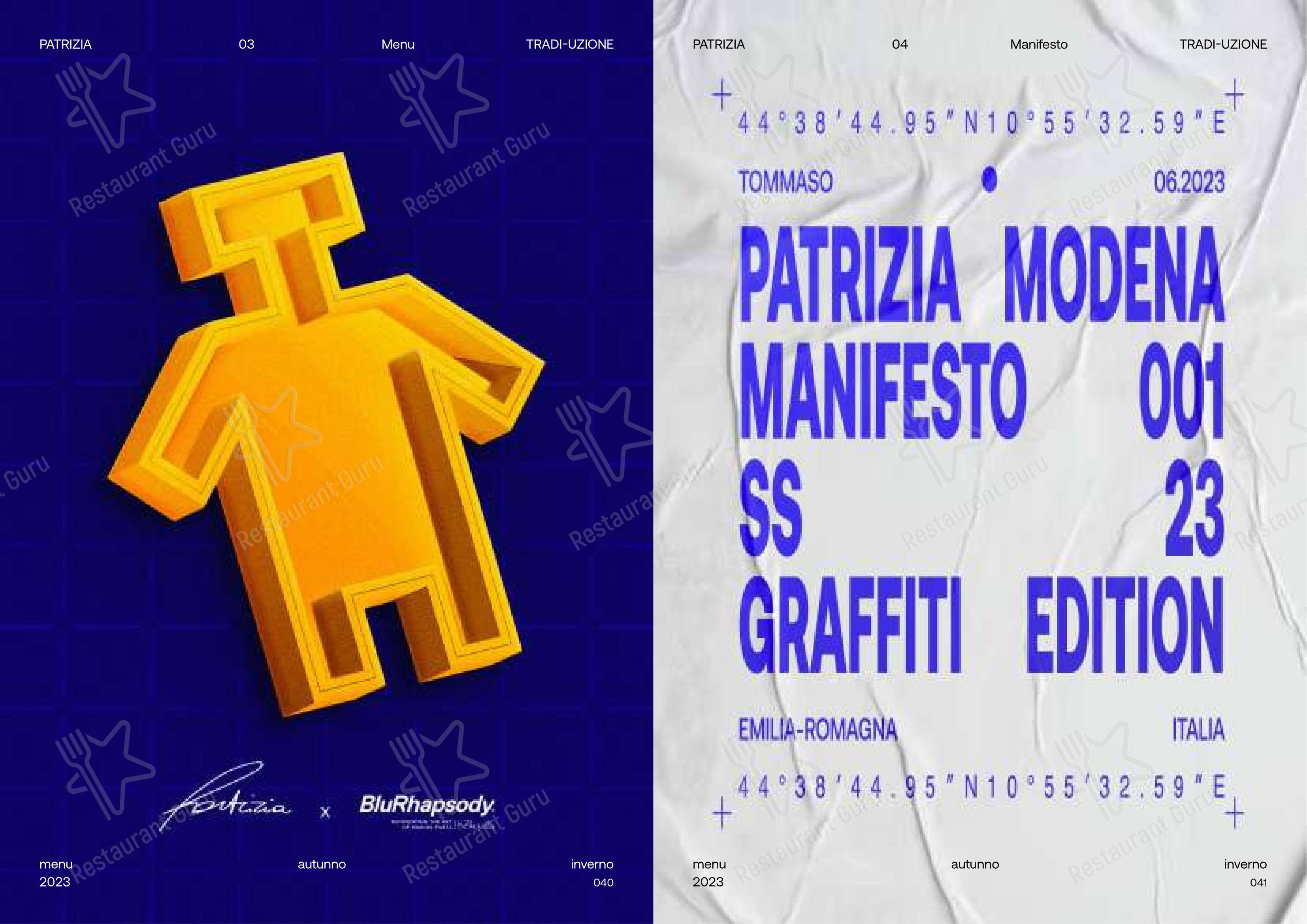 Menu di Patrizia - Menu bar