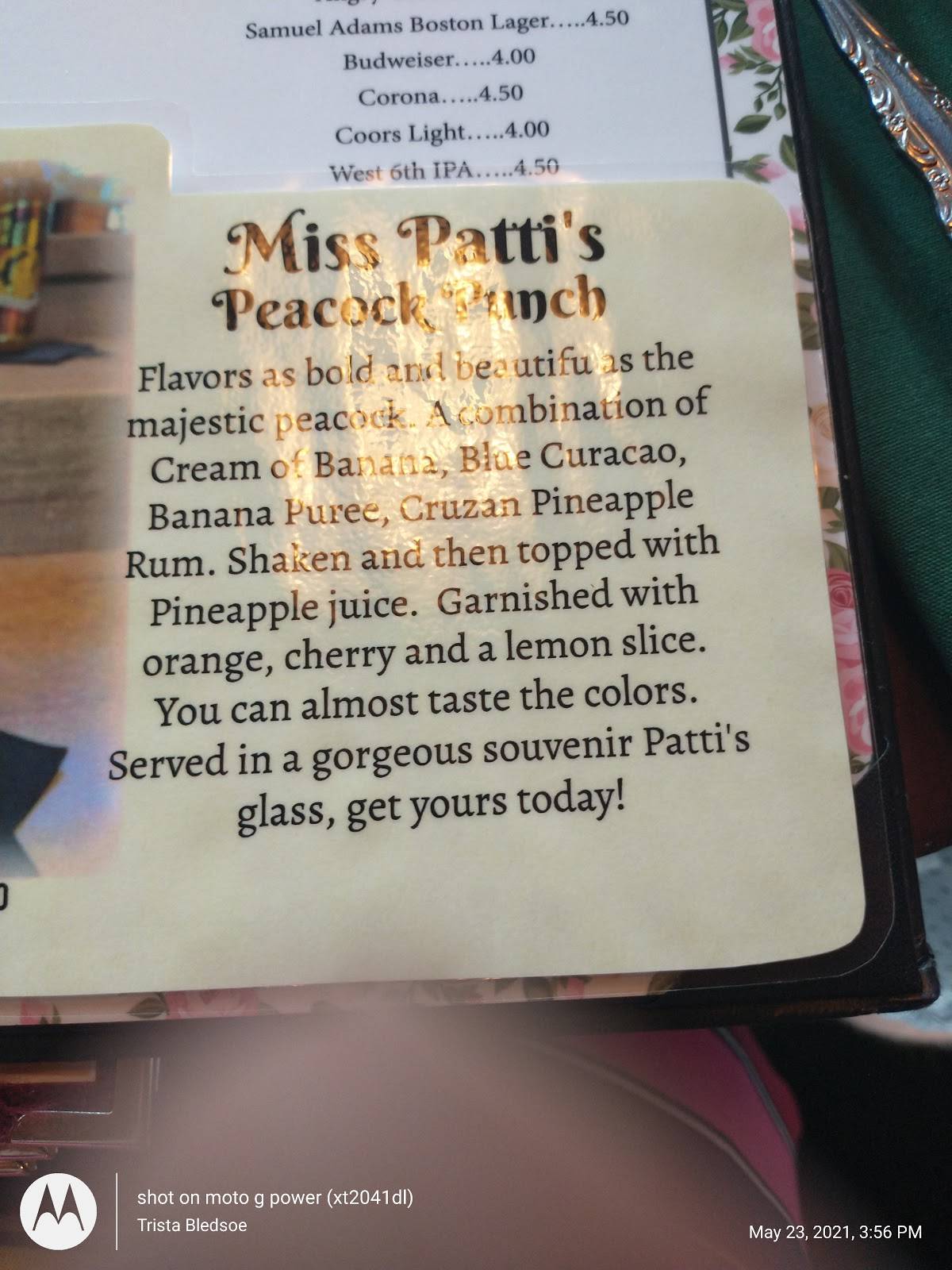 Patti'S 1880'S Settlement Menu - 2hkwb6r