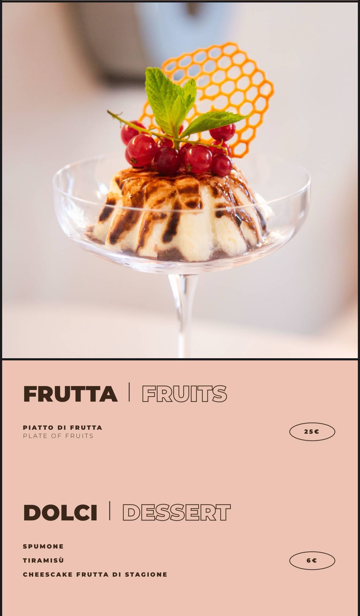 Menu di Pausa Cafè 