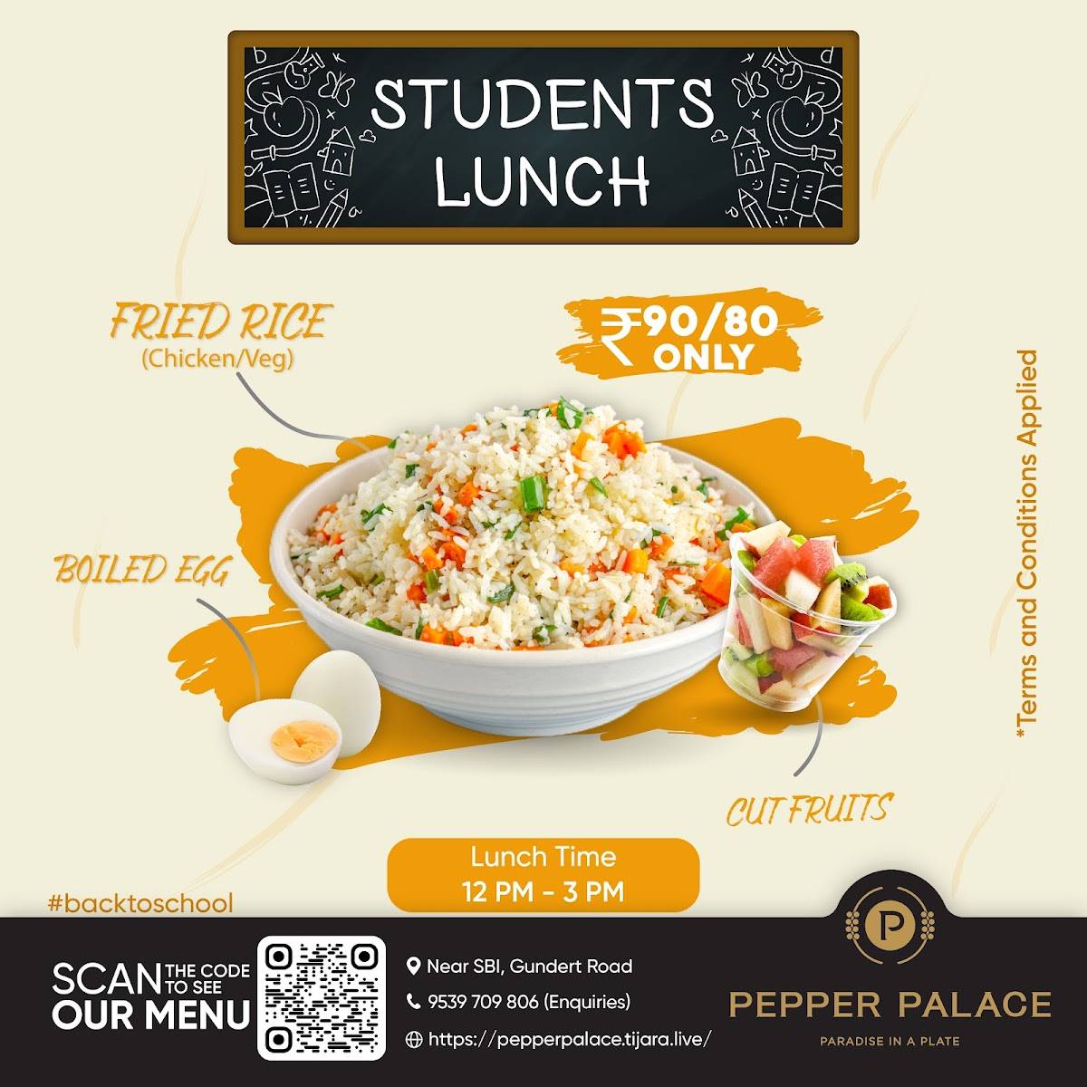 Menu at Pepper Palace Restaurant, Thalassery