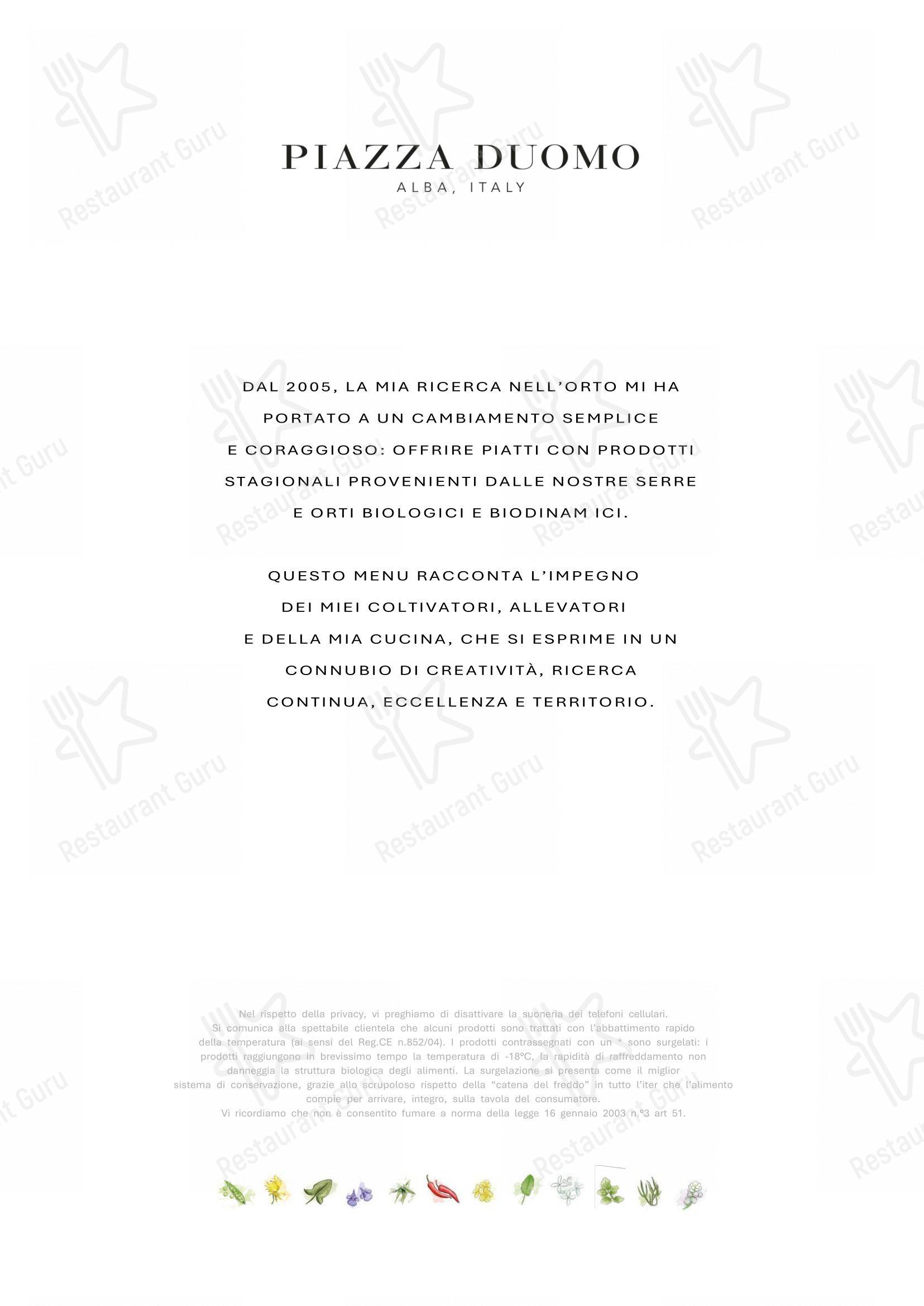 Menu bar per Piazza Duomo in Alba