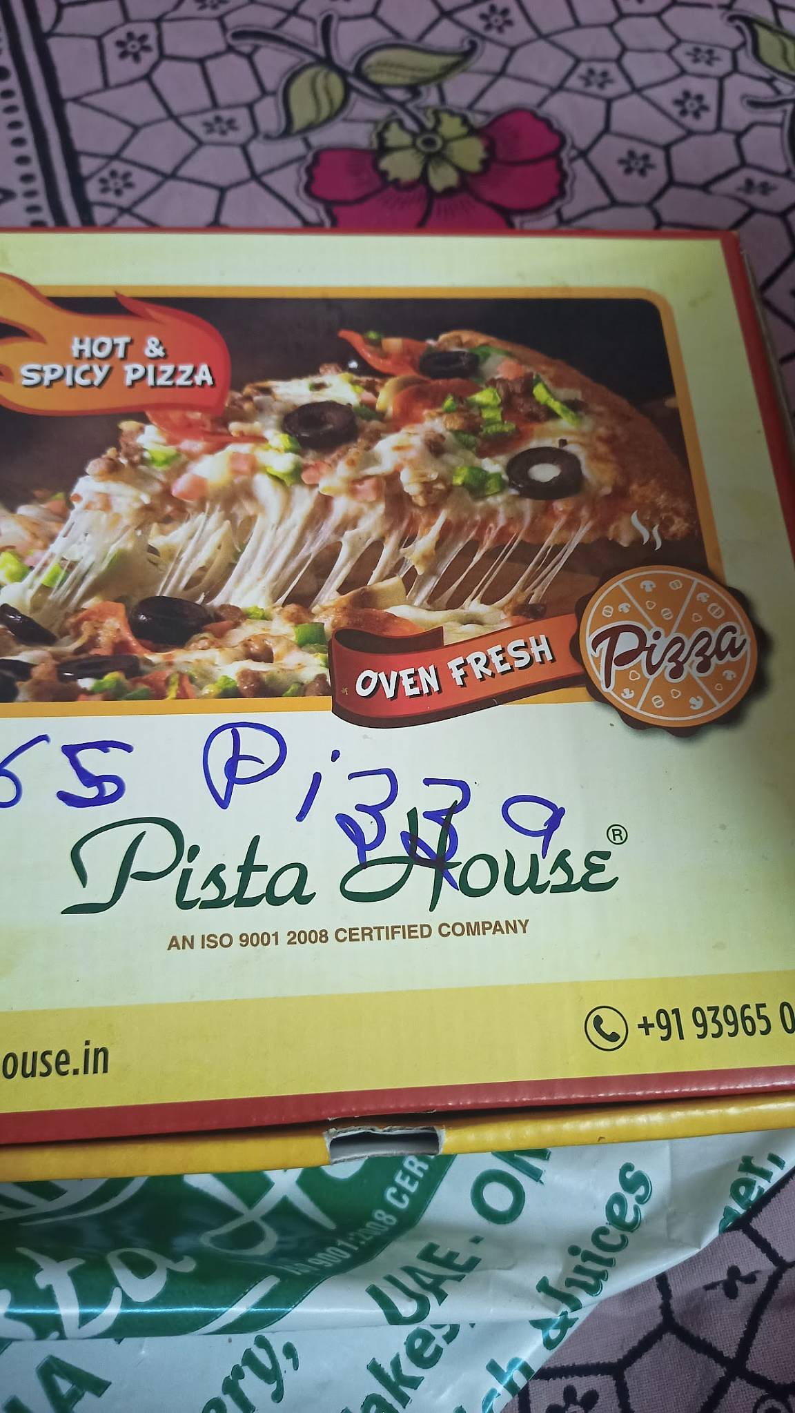 Pista house menu