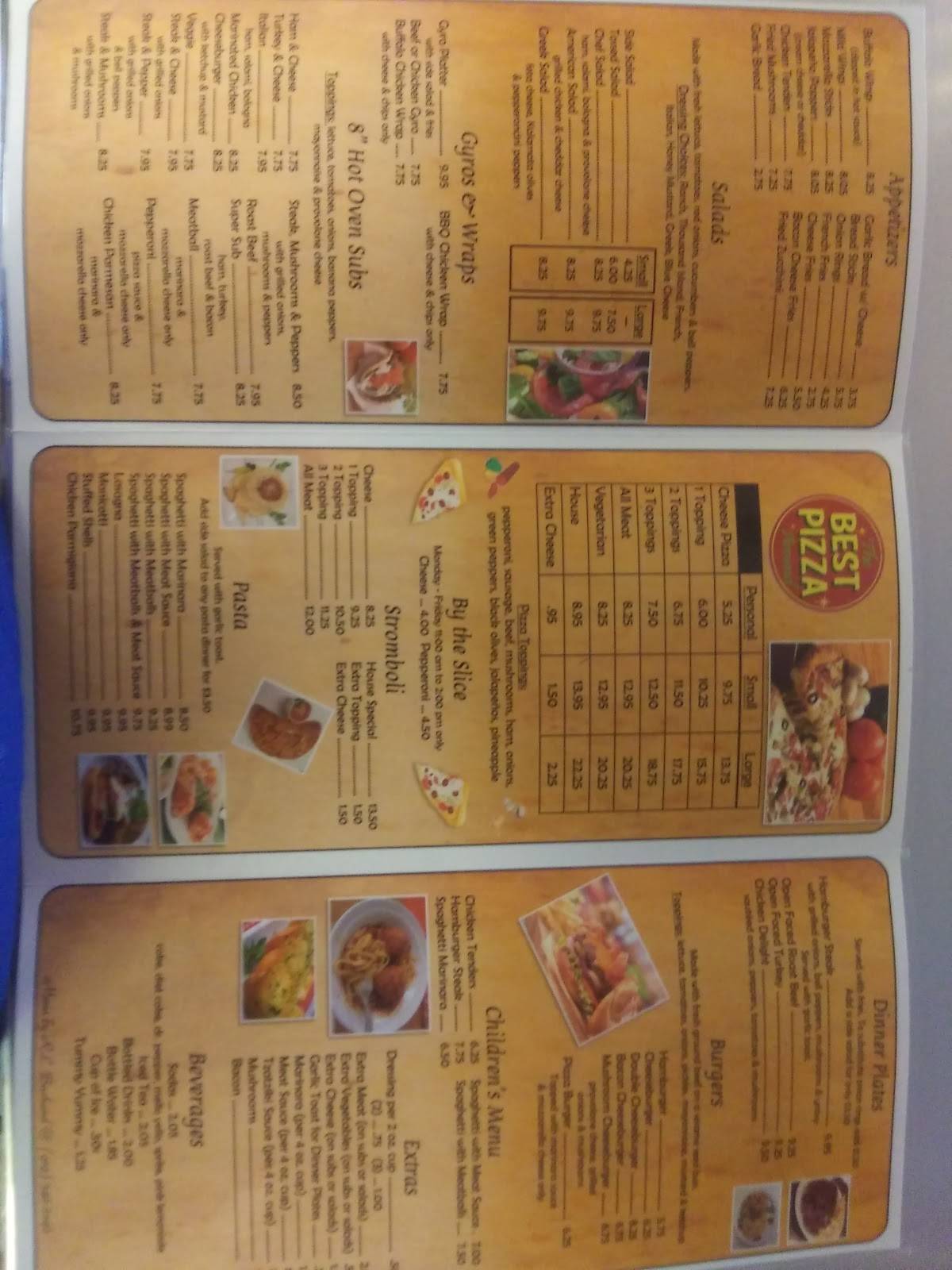 Menu at Pizza Corner pizzeria, Kenansville, 209 N Main St