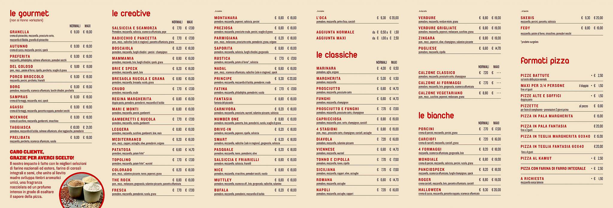 Menu di Pizza Number One di Bolzonella Luca 