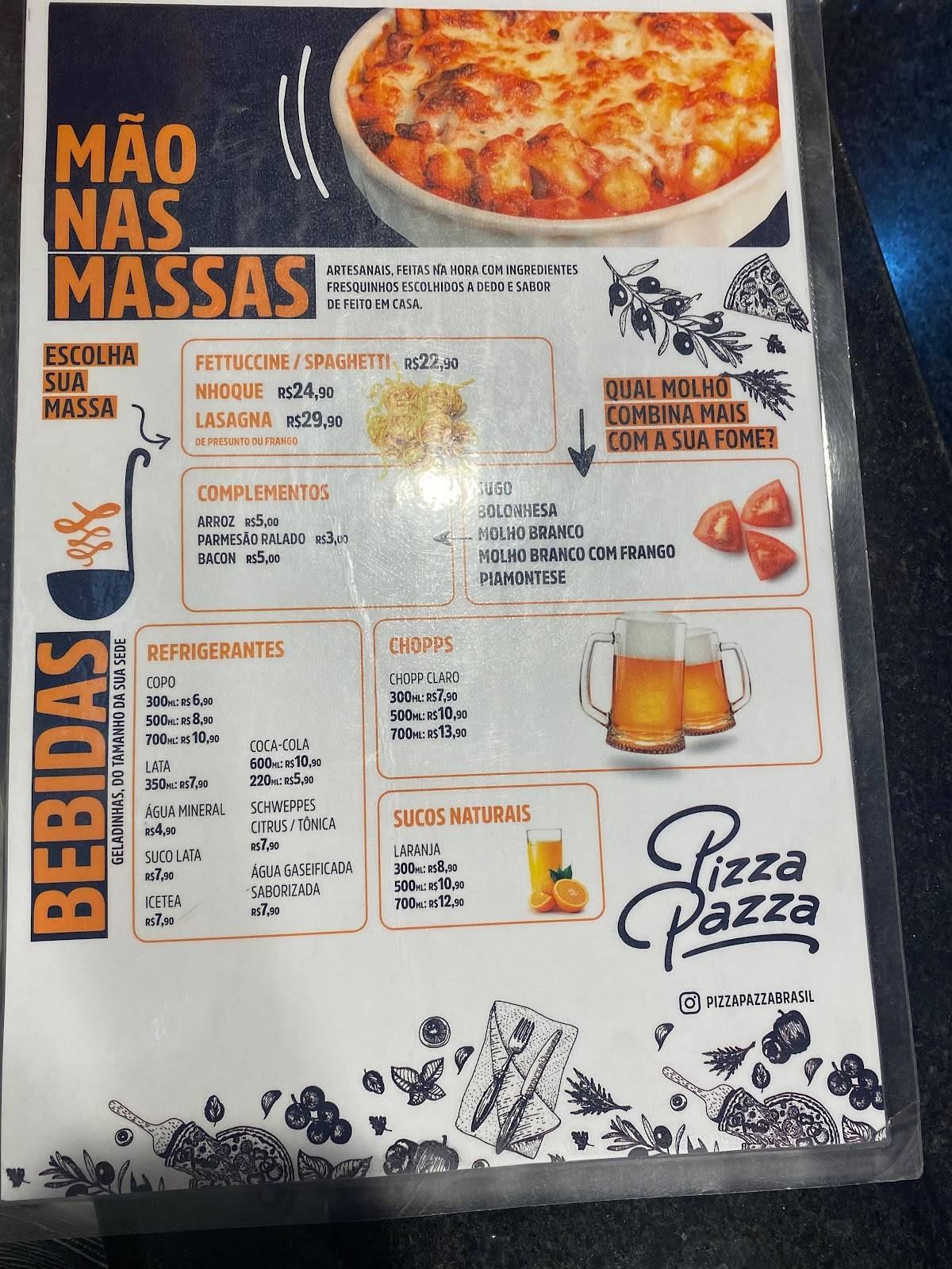 Pizza Pazza Shopping Contagem: Pizzas, Lasanhas, Nhoques, Massas, Delivery, Cabral, Contagem MG cardápio