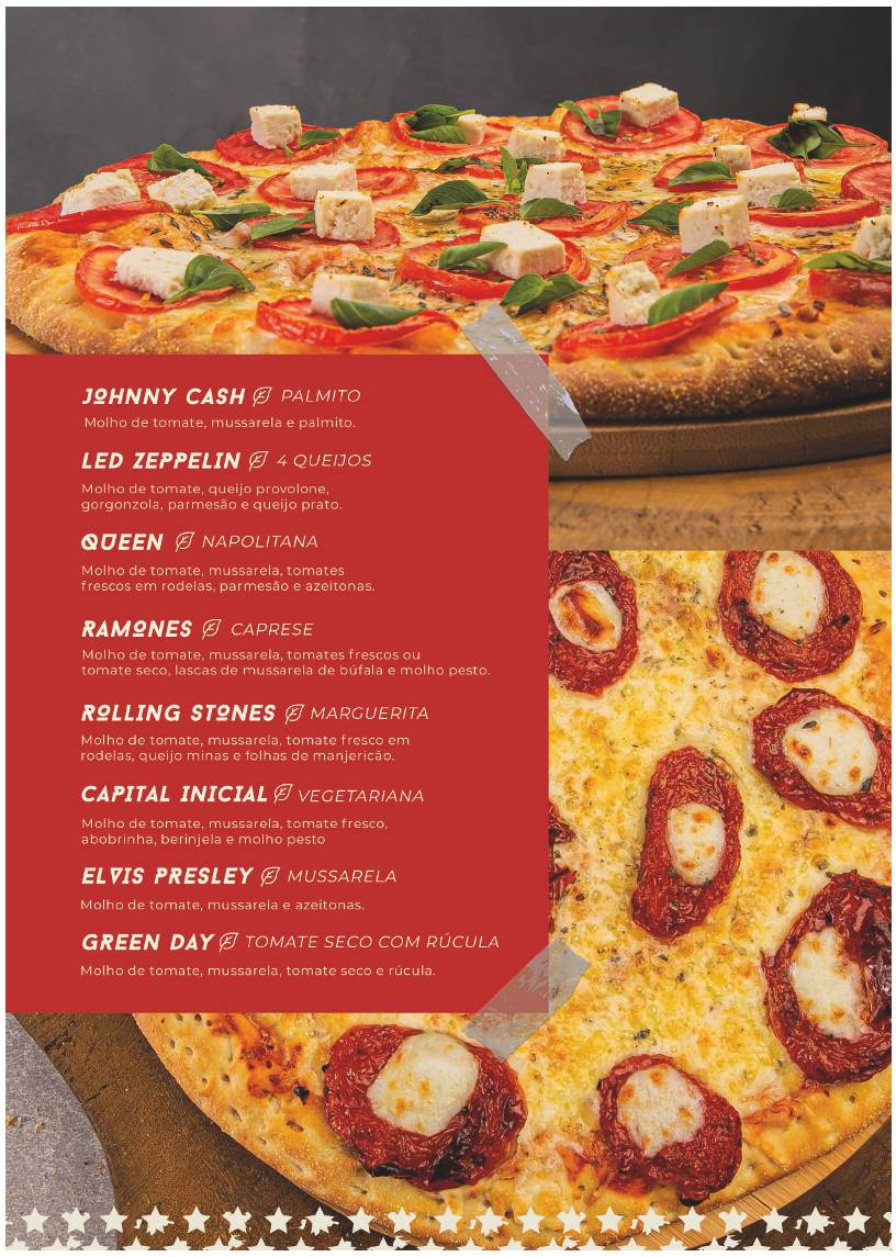 Pizza Rock Delivery cardápio