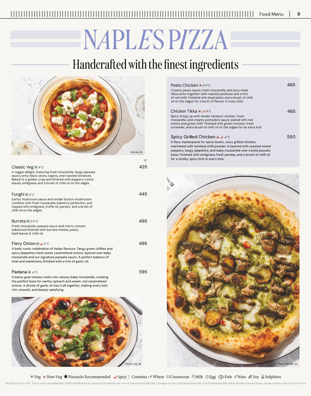PizzaExpress menu