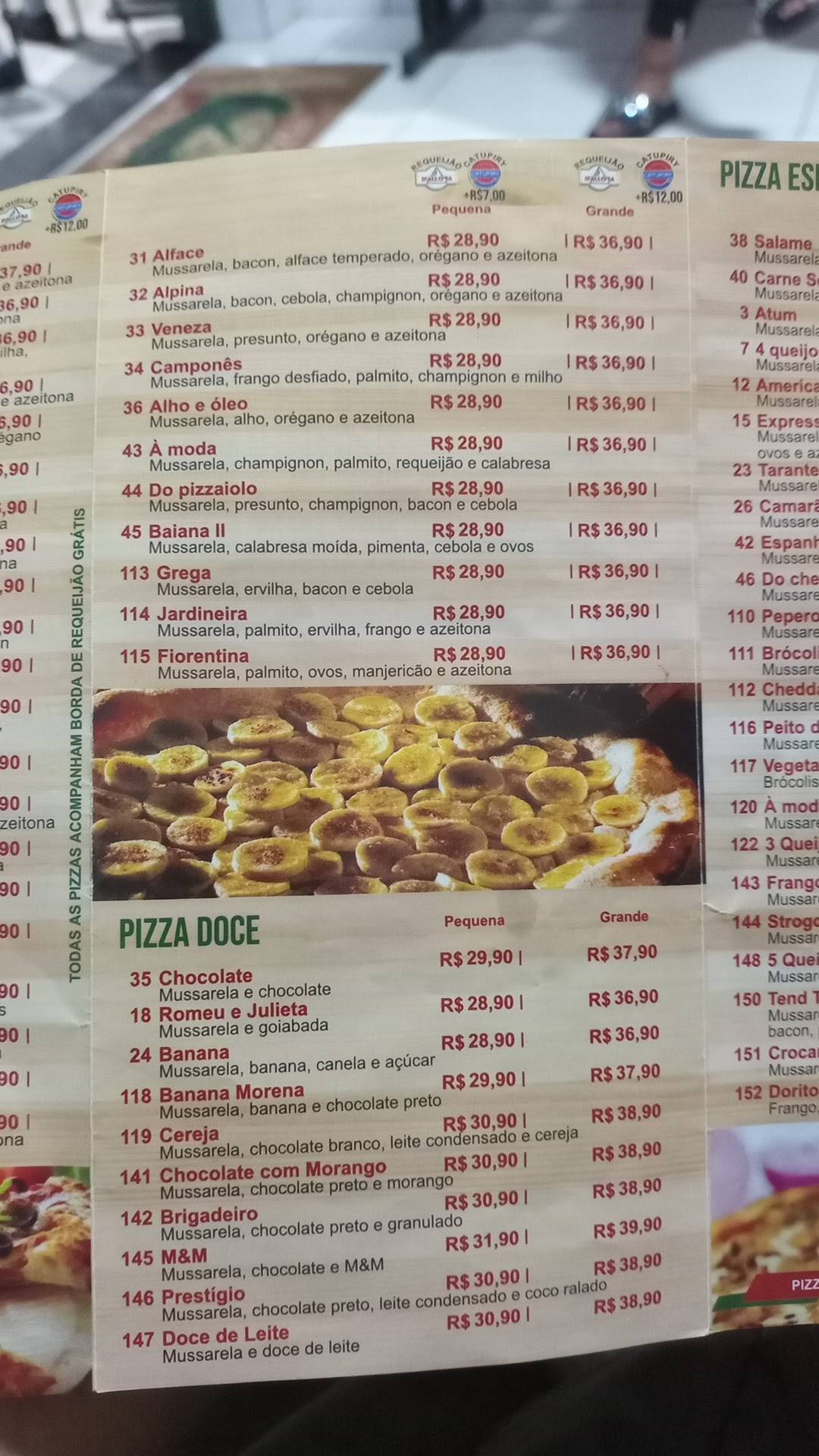 Pizzaria Express Delivery cardápio