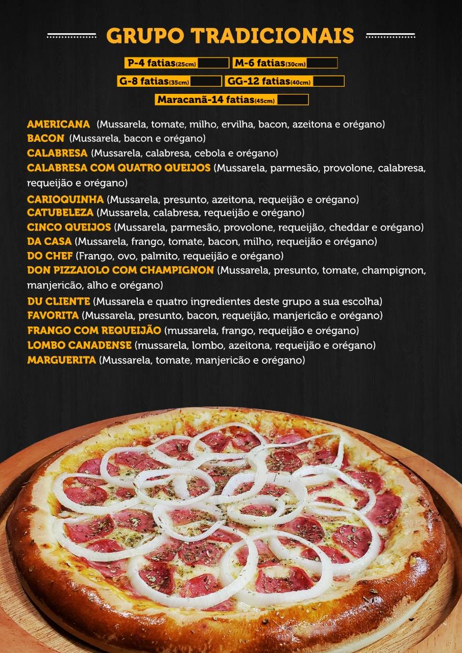 Pizzaria Ponte Nova Três Rios cardápio