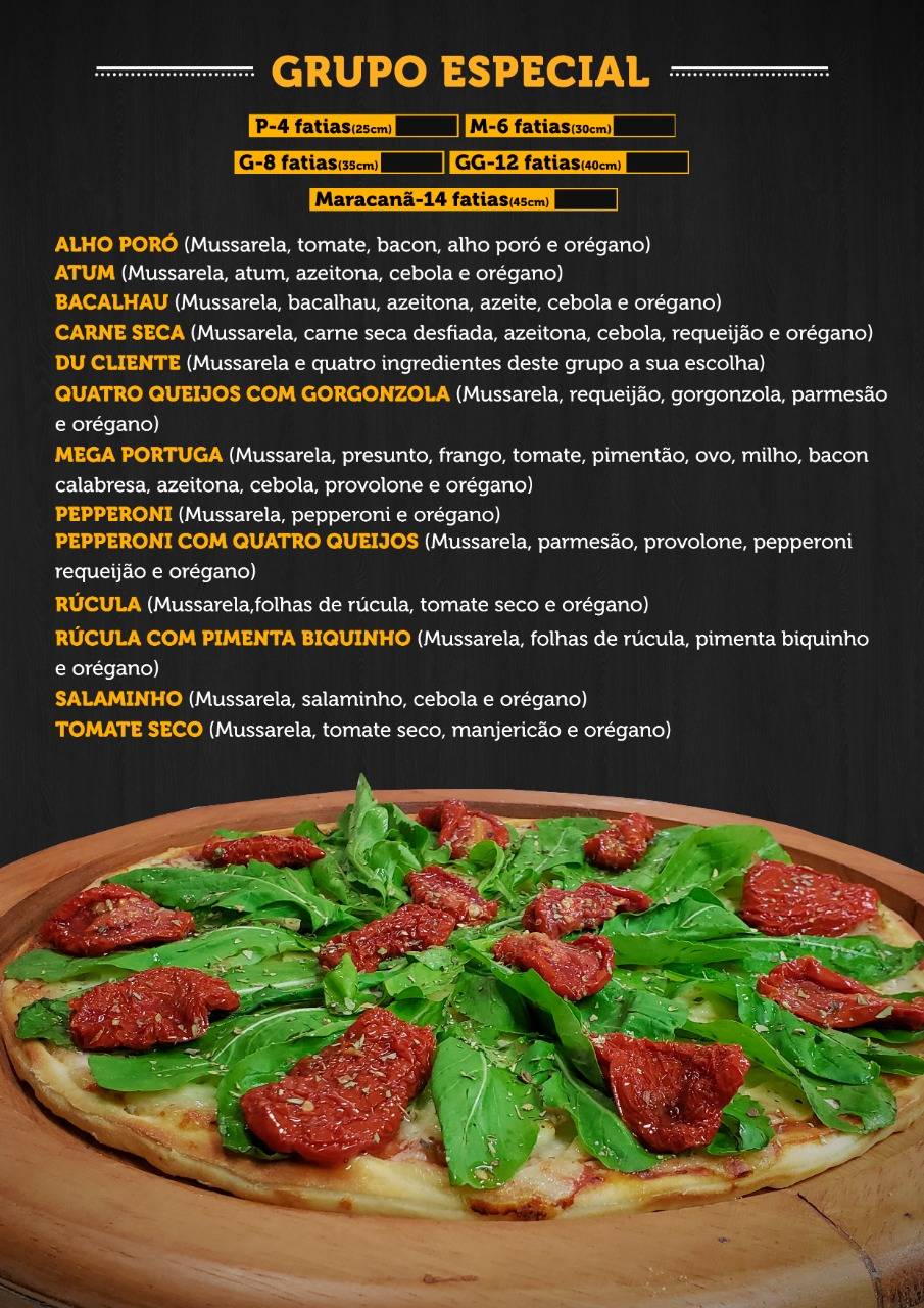 Pizzaria Ponte Nova Três Rios cardápio