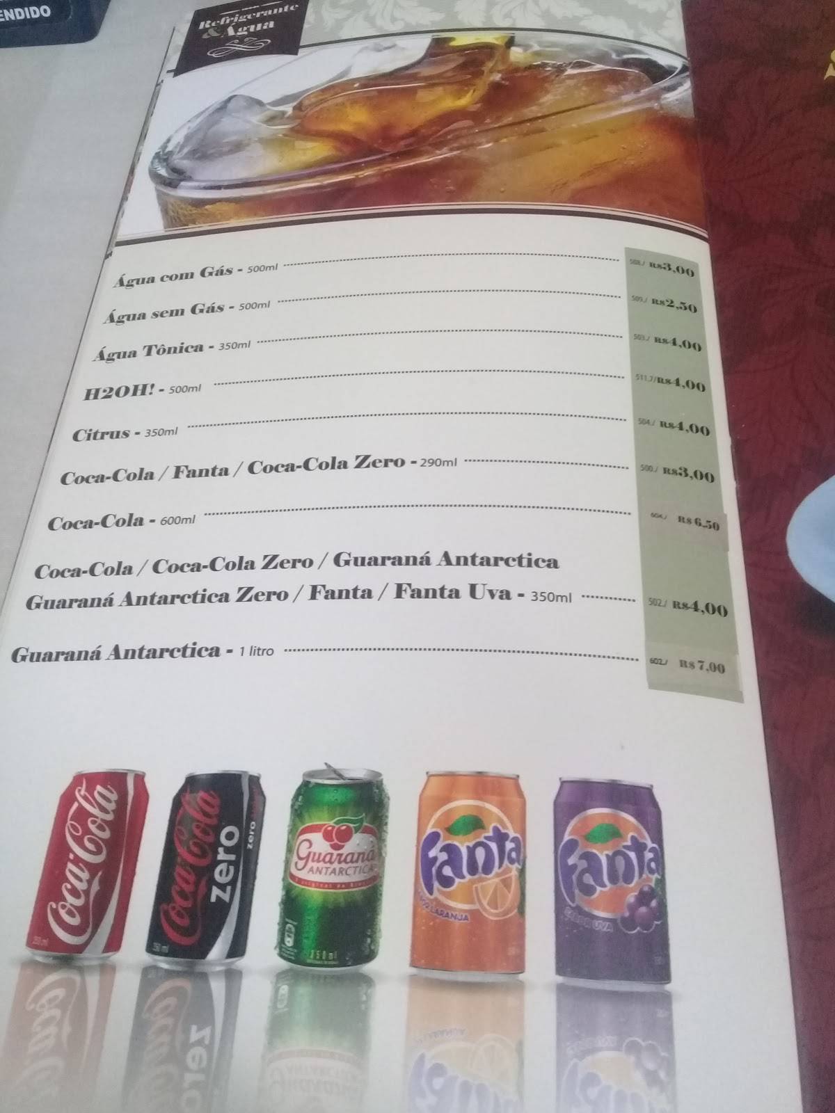 BECO Gastronomia cardápio
