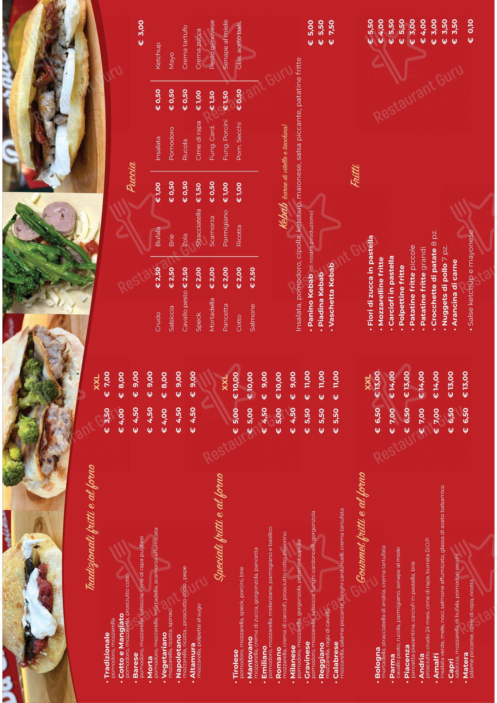 Menu di Pizzeria Da chi ragàs - Menu