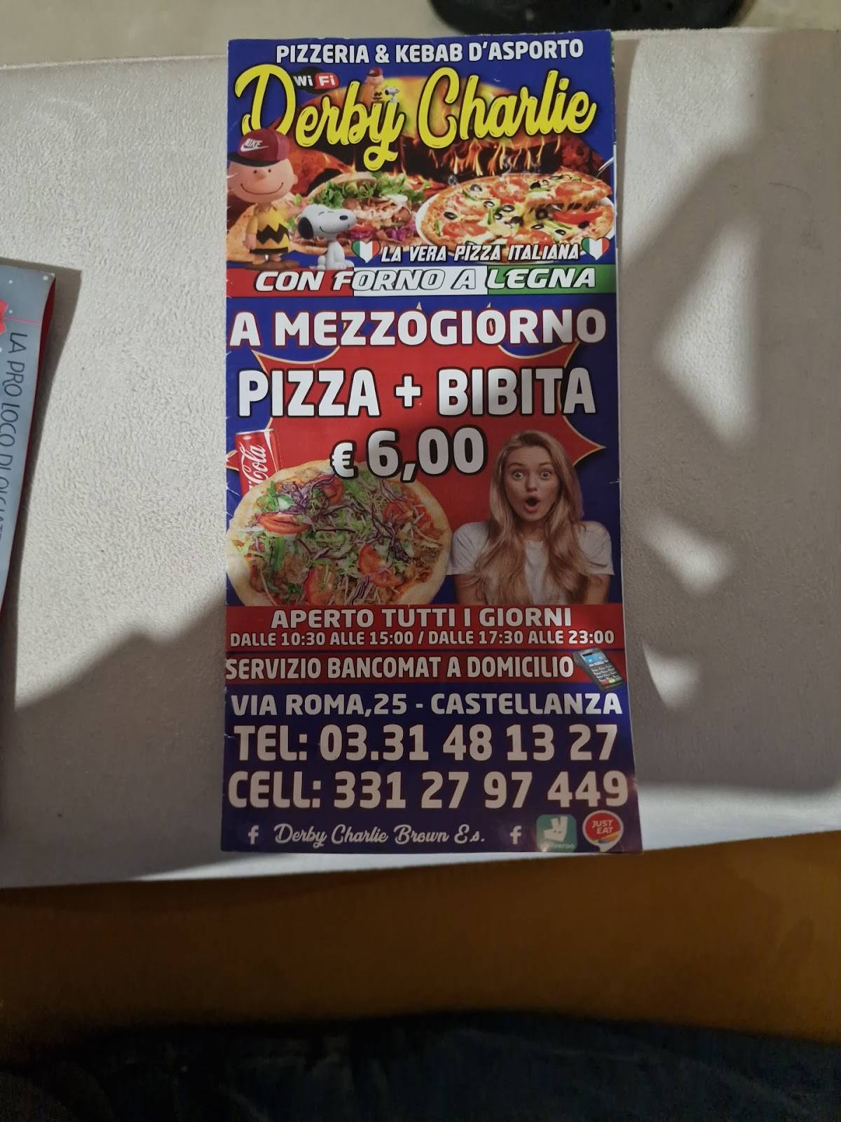 Menu di Pizzeria Derby Charlie 