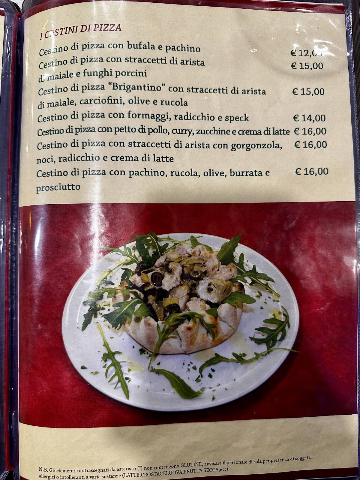 Menu di Il Brigantino 