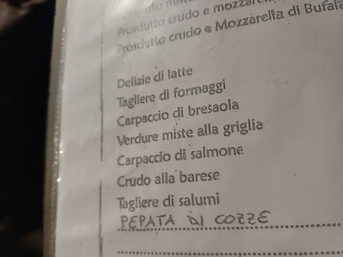 Menu di Pizzeria Il Bugigattolo 
