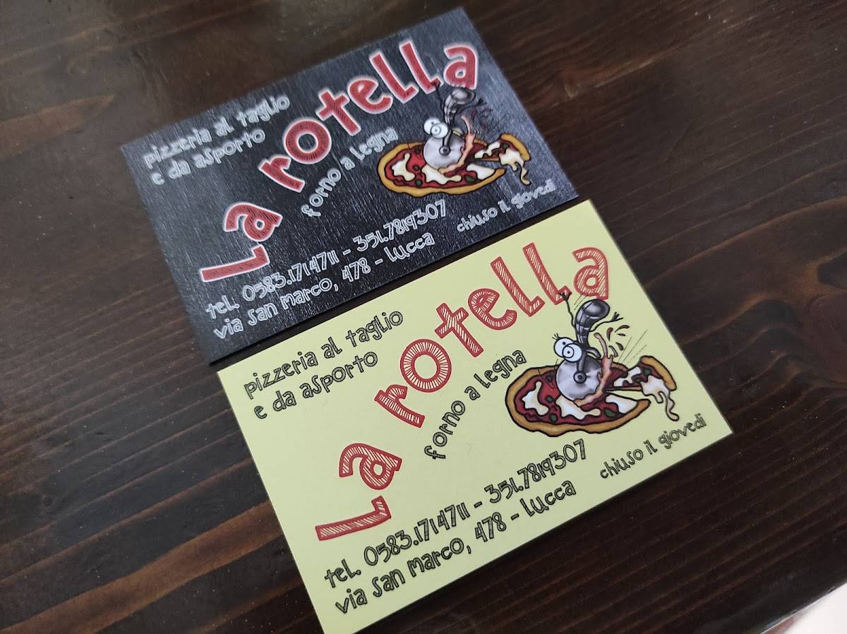 Menu di Pizzeria La Rotella 